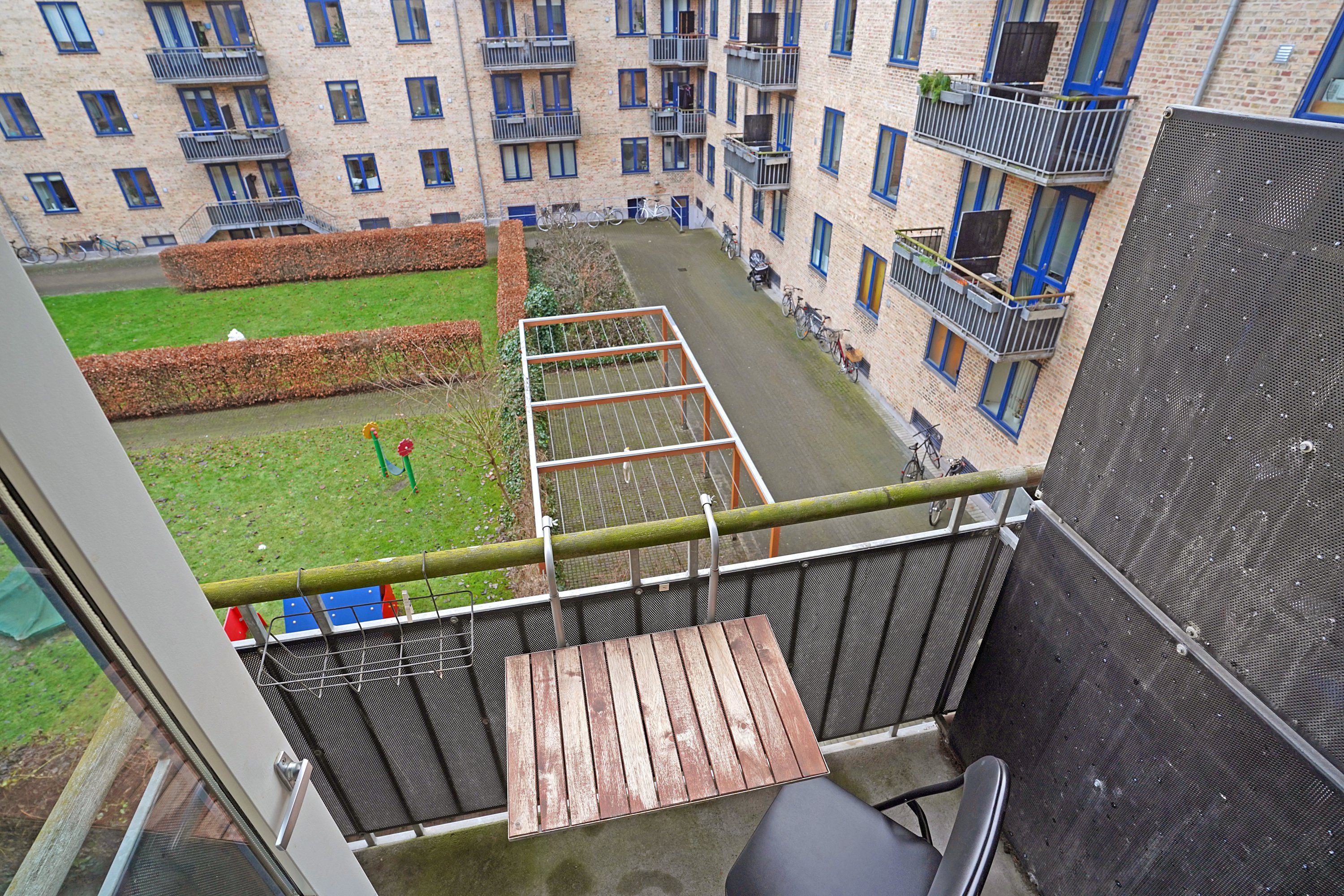 Fremhævet altan billede i fuldskærmstilstand. Billede af Horsekildevej 44, 2. th., 2500 Valby