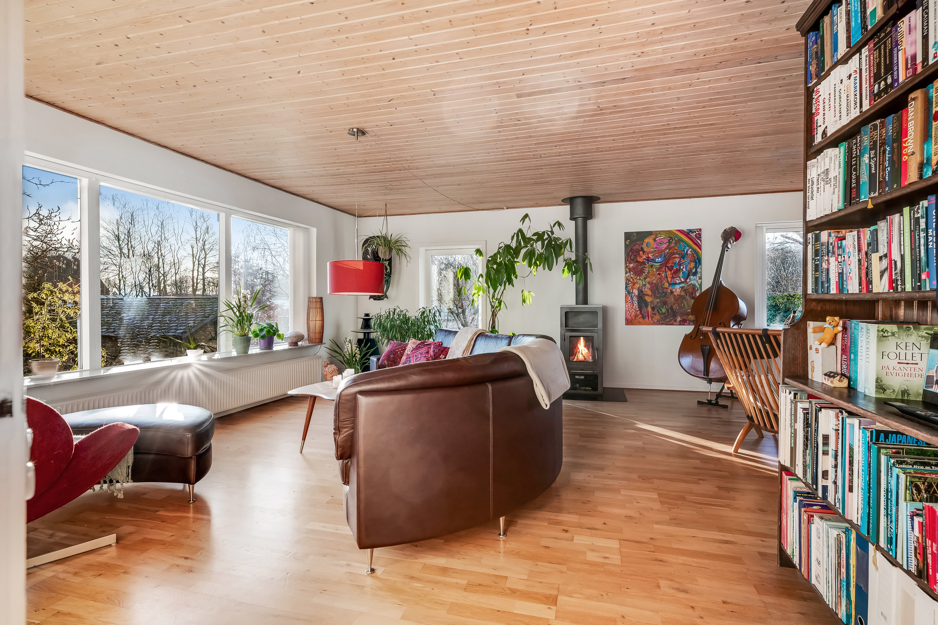 Fremhævet stue billede i fuldskærmstilstand. Billede af Snerlevej 9, 7500 Holstebro