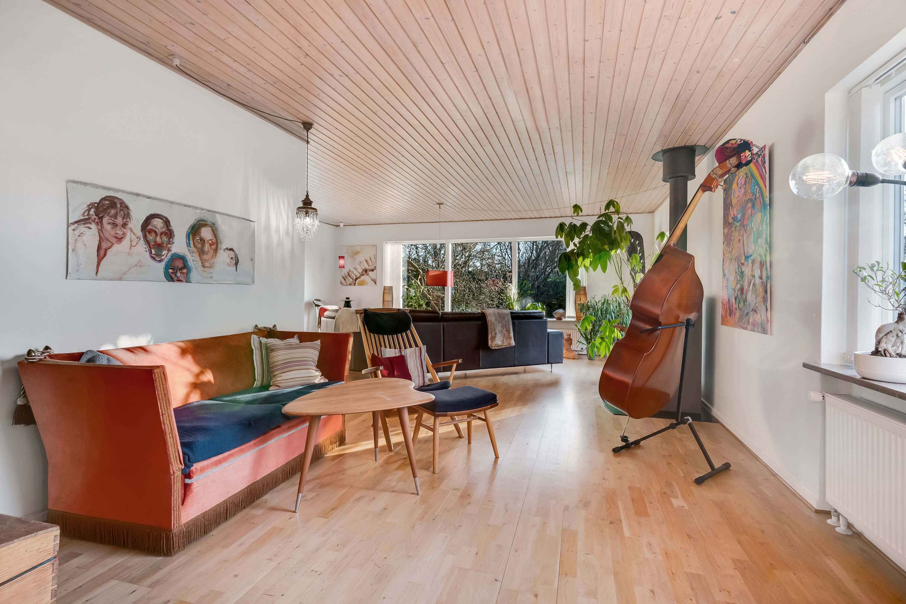 Fremhævet stue billede i fuldskærmstilstand. Billede af Snerlevej 9, 7500 Holstebro