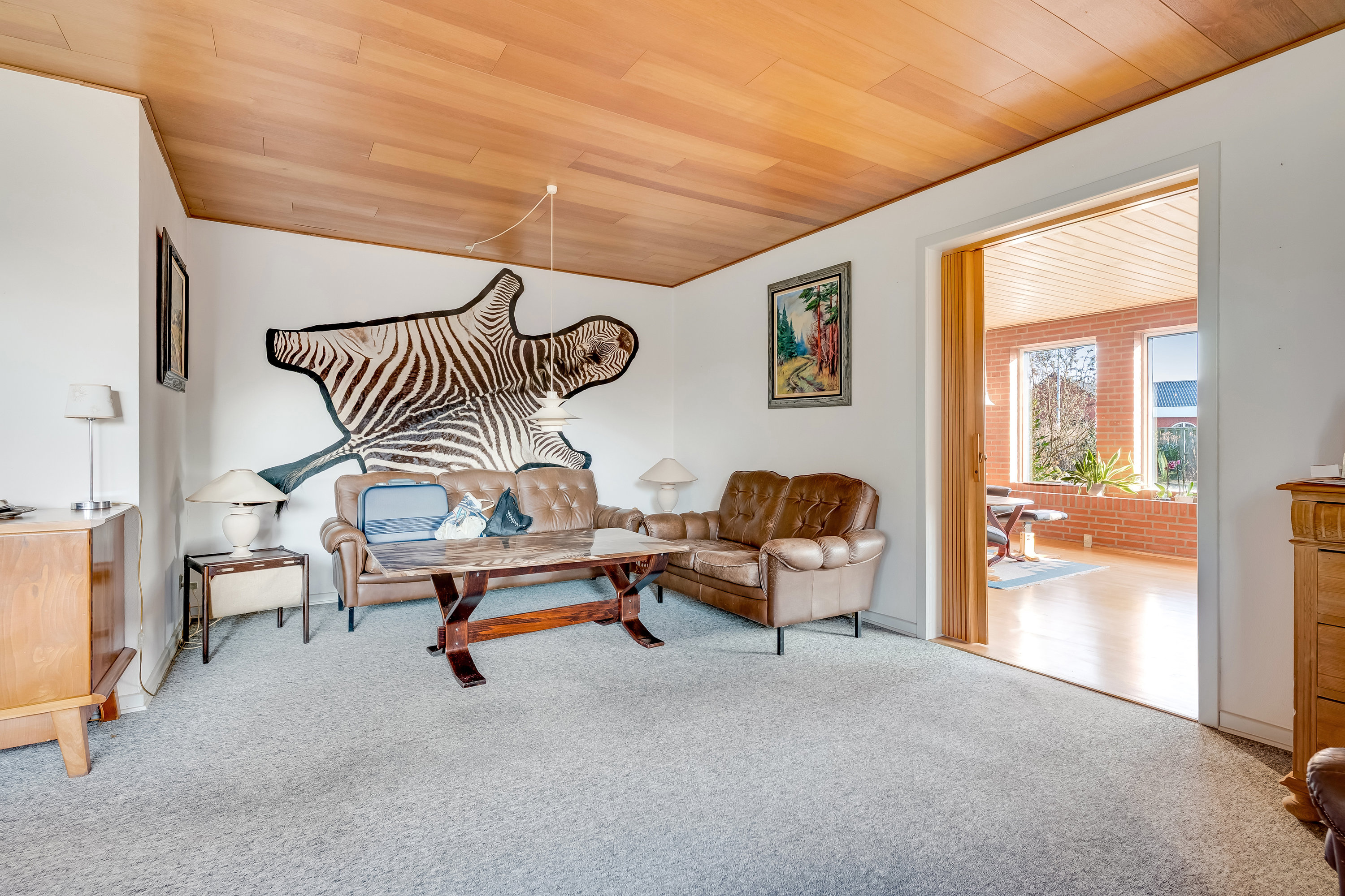 Fremhævet stue billede i fuldskærmstilstand. Billede af Klostervej 95, Kloster, 6950 Ringkøbing