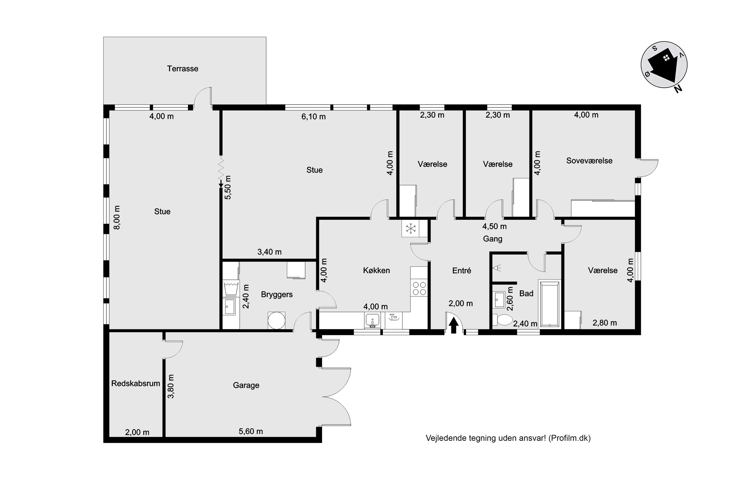 Plantegninger billede af Klostervej 95, Kloster, 6950 Ringkøbing