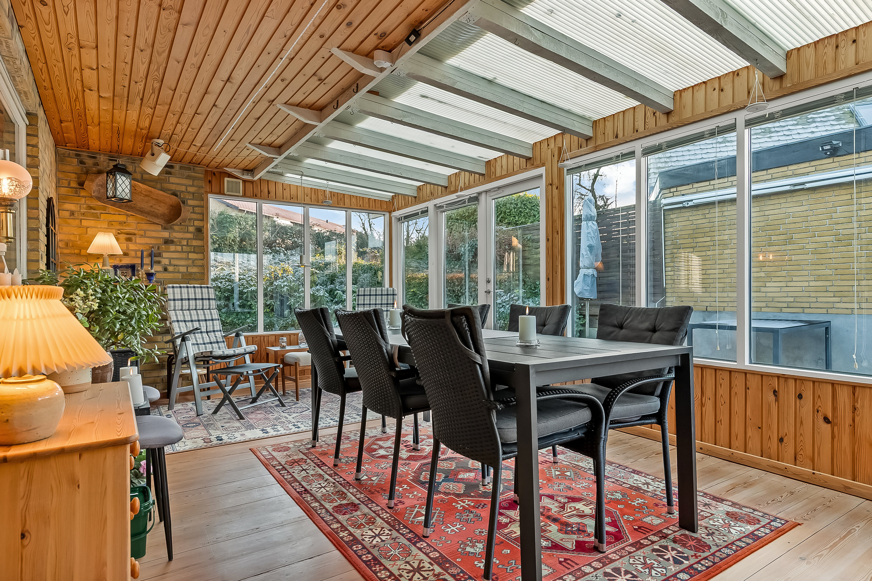 Fremhævet udestue billede i fuldskærmstilstand. Billede af Engtoften 18, Erritsø, 7000 Fredericia