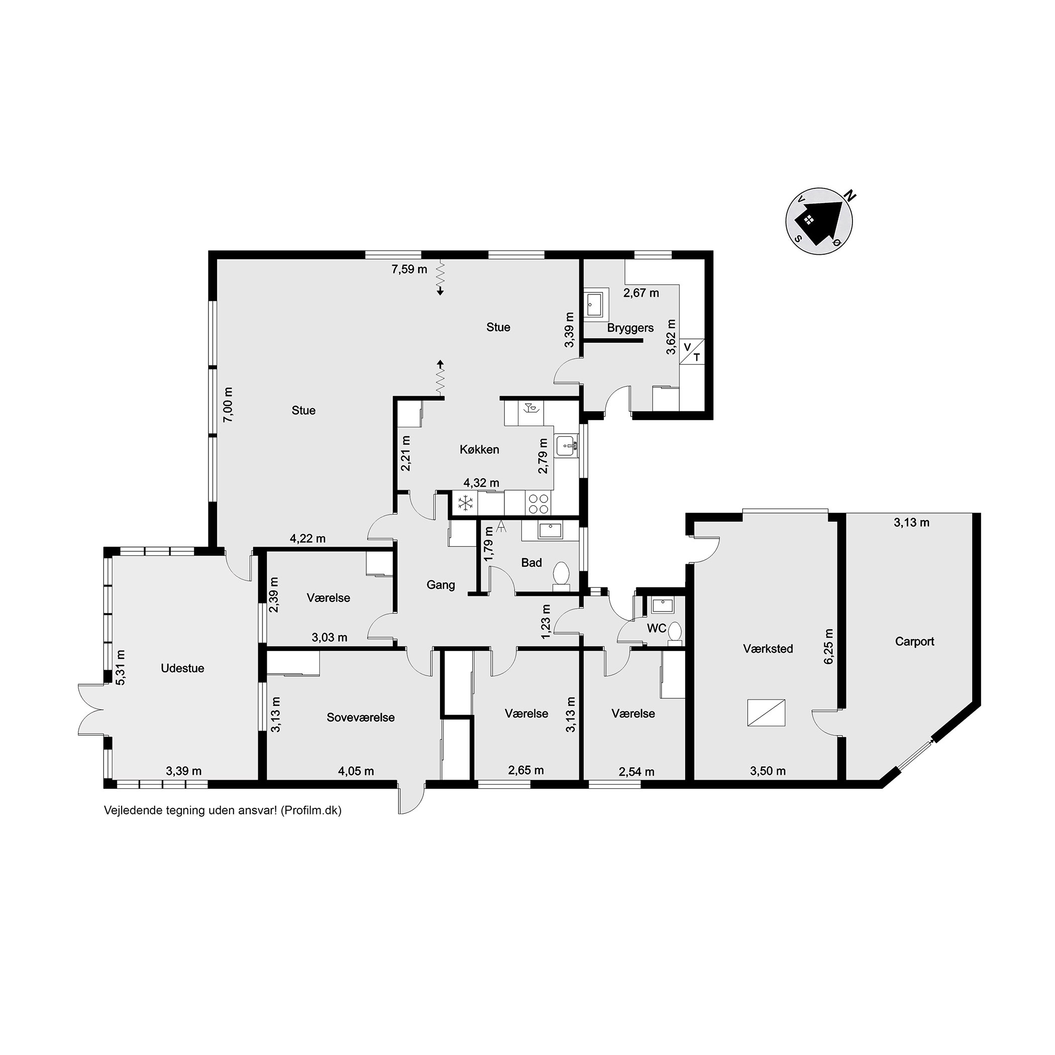 Plantegninger billede af Engtoften 18, Erritsø, 7000 Fredericia