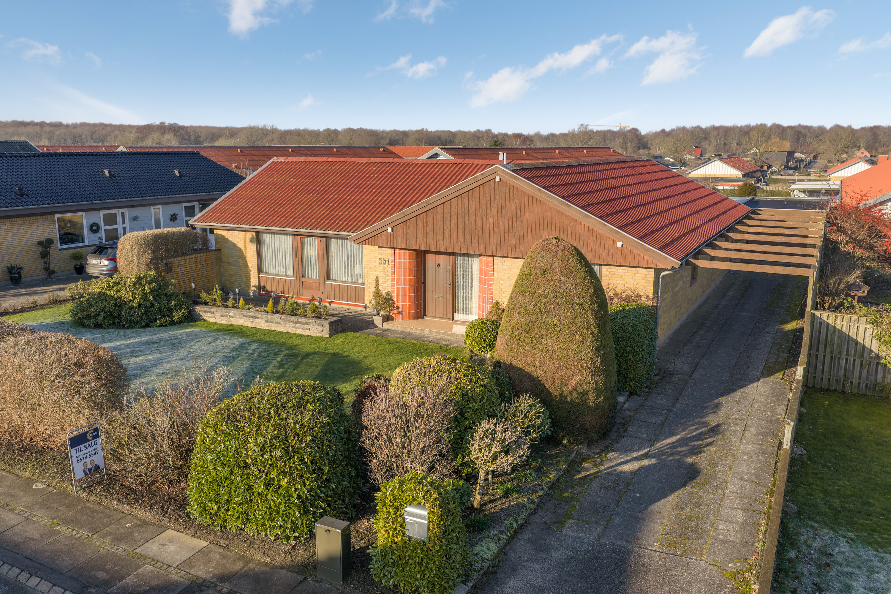 Villa: Facade på Dragebakken 551, Sanderum, 5250 Odense SV