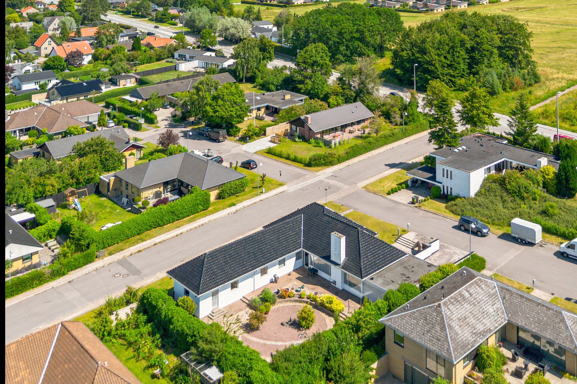 Fremhævet luftfoto billede i fuldskærmstilstand. Billede af Jens Kalstrups Vej 9, Hasseris, 9000 Aalborg