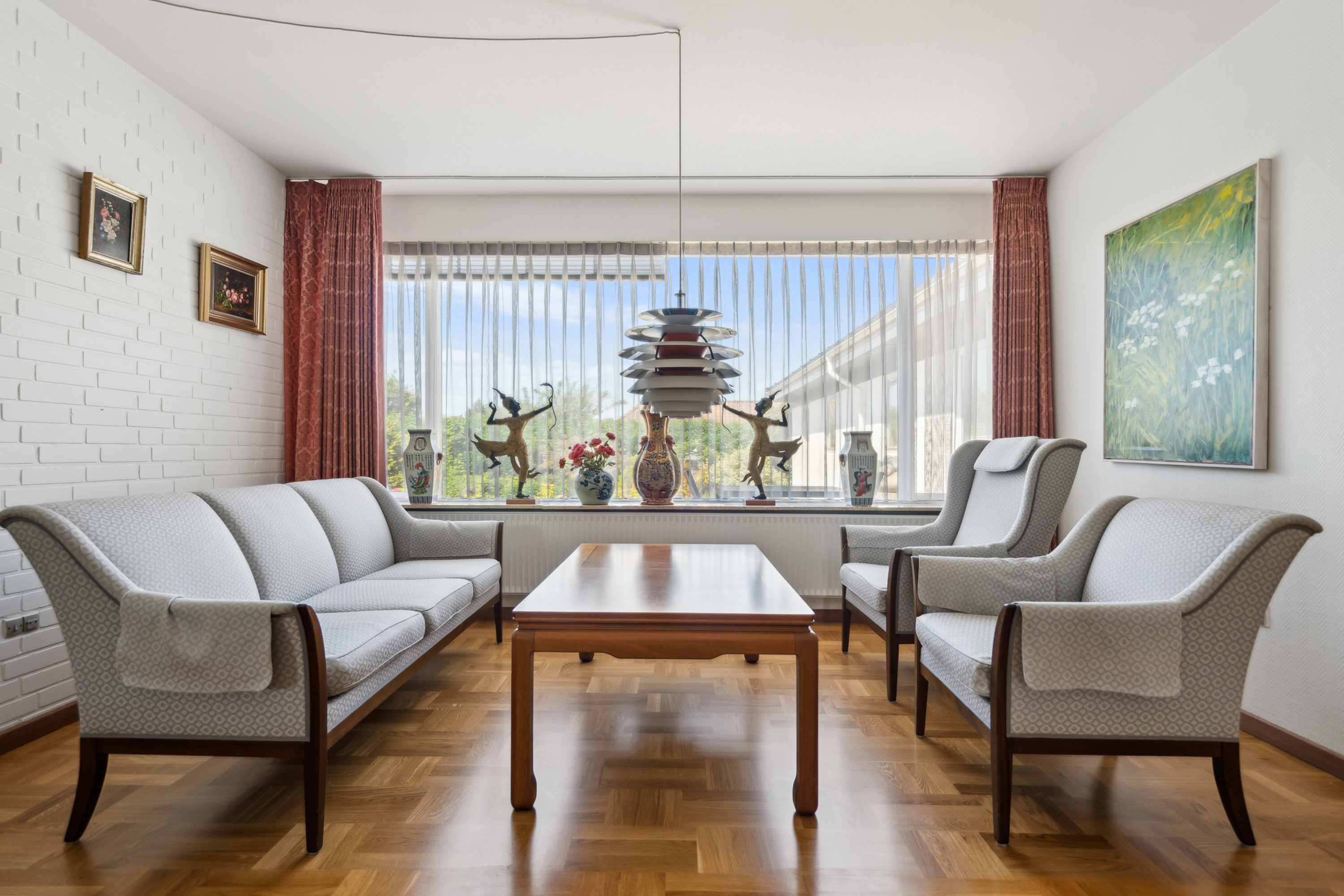 Fremhævet stue billede i fuldskærmstilstand. Billede af Jens Kalstrups Vej 9, Hasseris, 9000 Aalborg