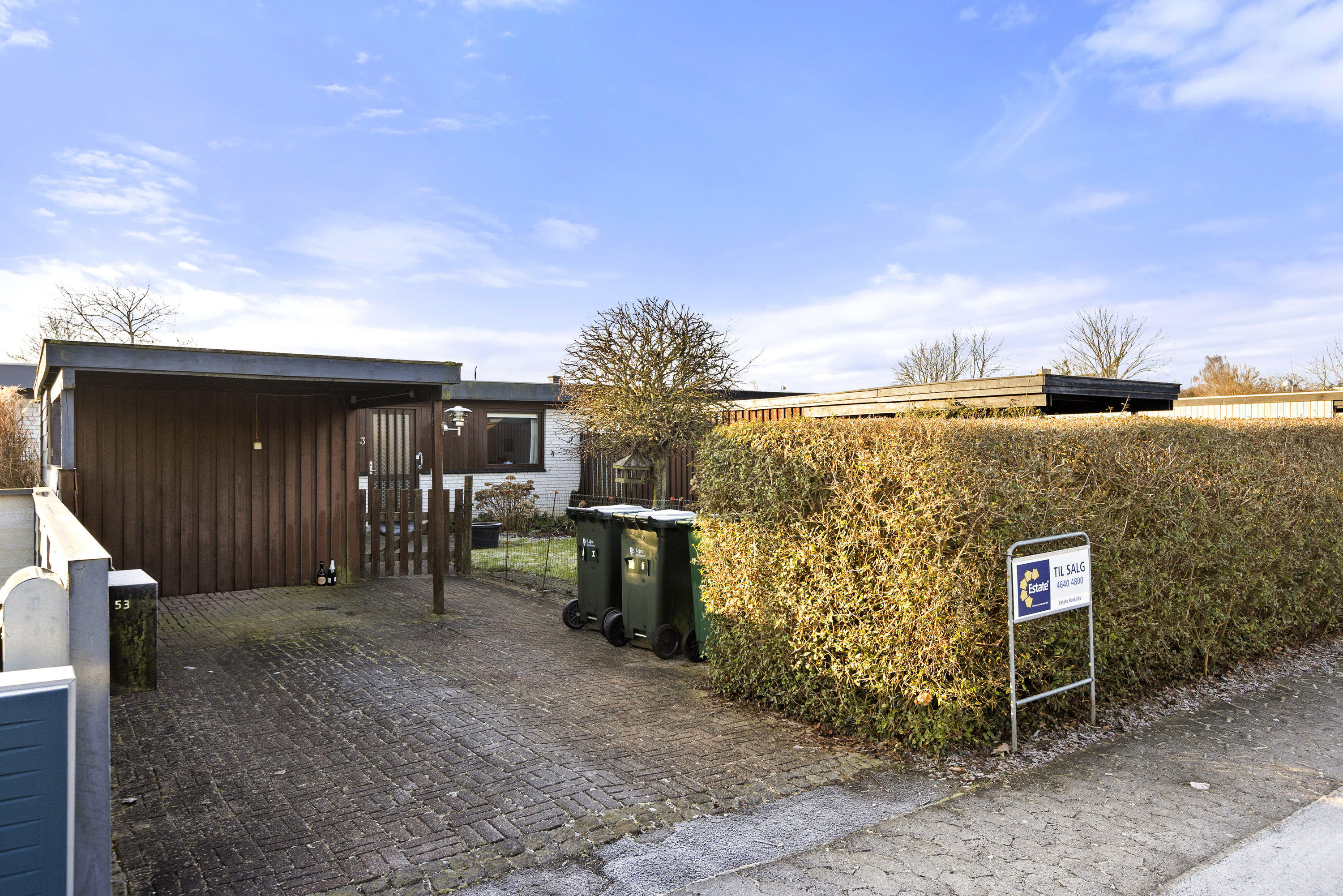 Fremhævet indkørsel billede i fuldskærmstilstand. Billede af Højmarken 53, Gevninge, 4000 Roskilde