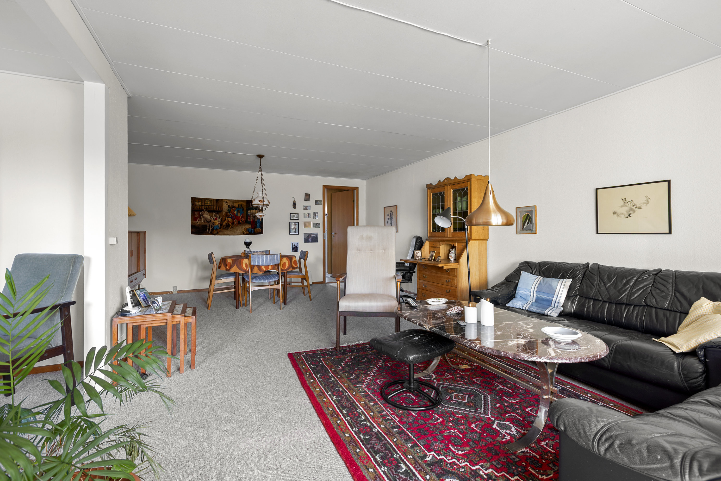 Fremhævet stue billede i fuldskærmstilstand. Billede af Højmarken 53, Gevninge, 4000 Roskilde