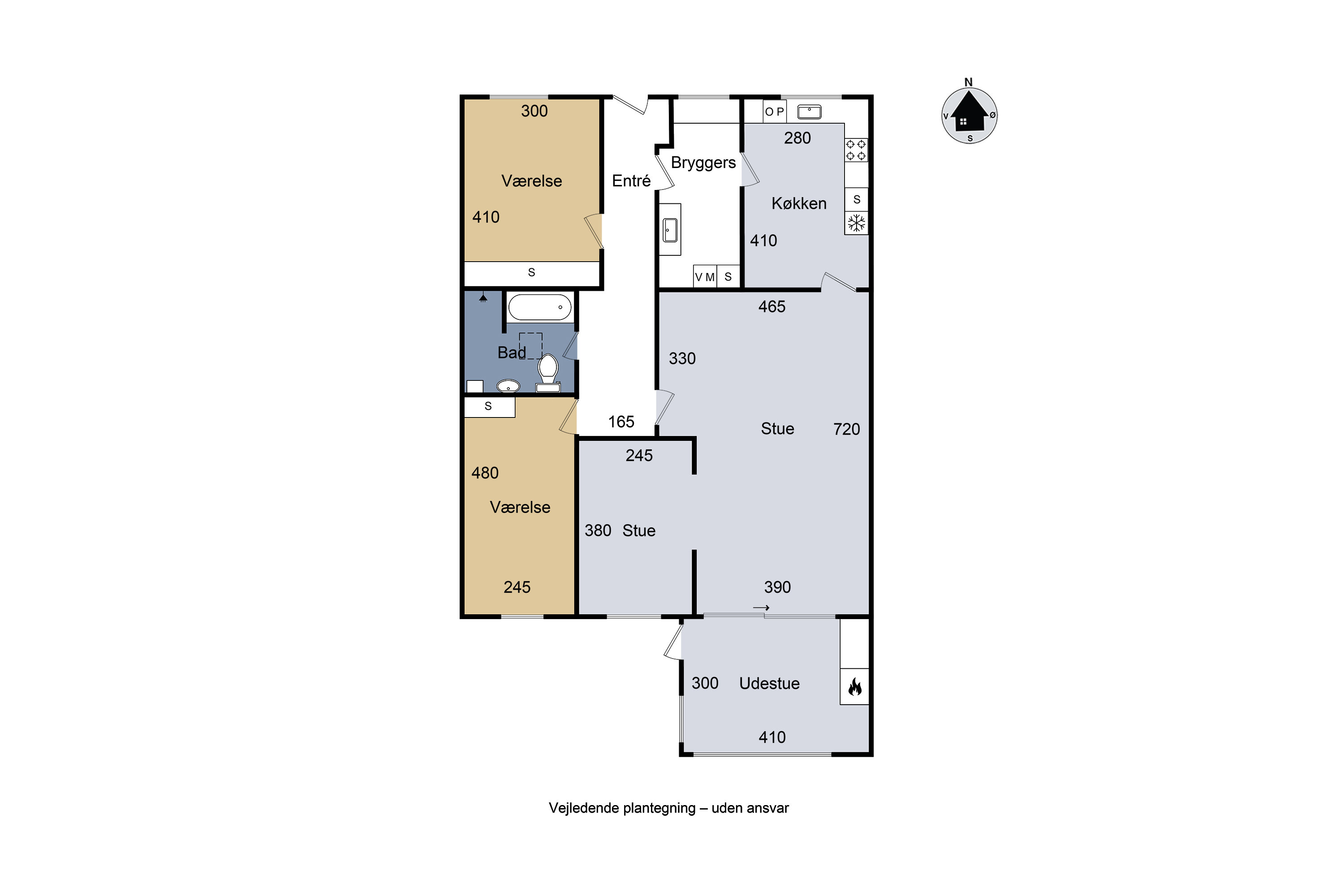 Plantegninger billede af Højmarken 53, Gevninge, 4000 Roskilde