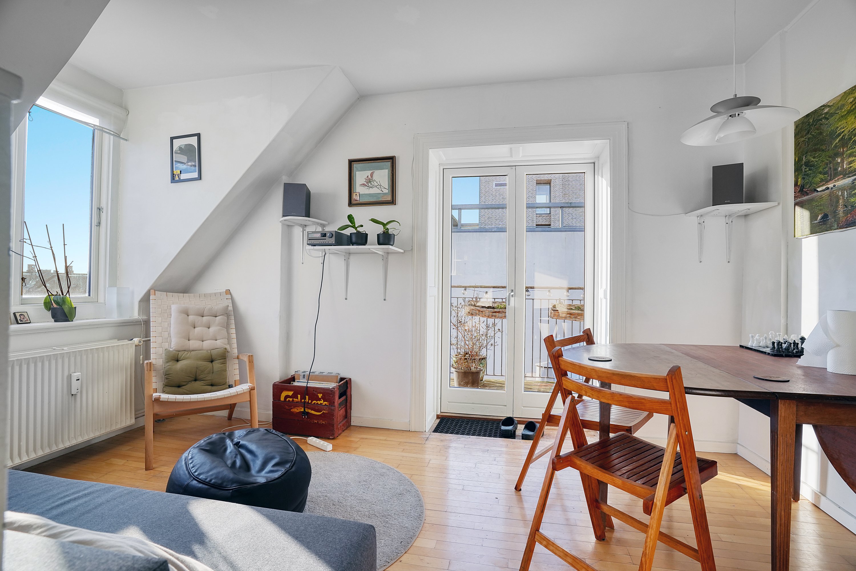 Fremhævet stue billede i fuldskærmstilstand. Billede af Rådmandsgade 40A, 5. th., 2200 København N