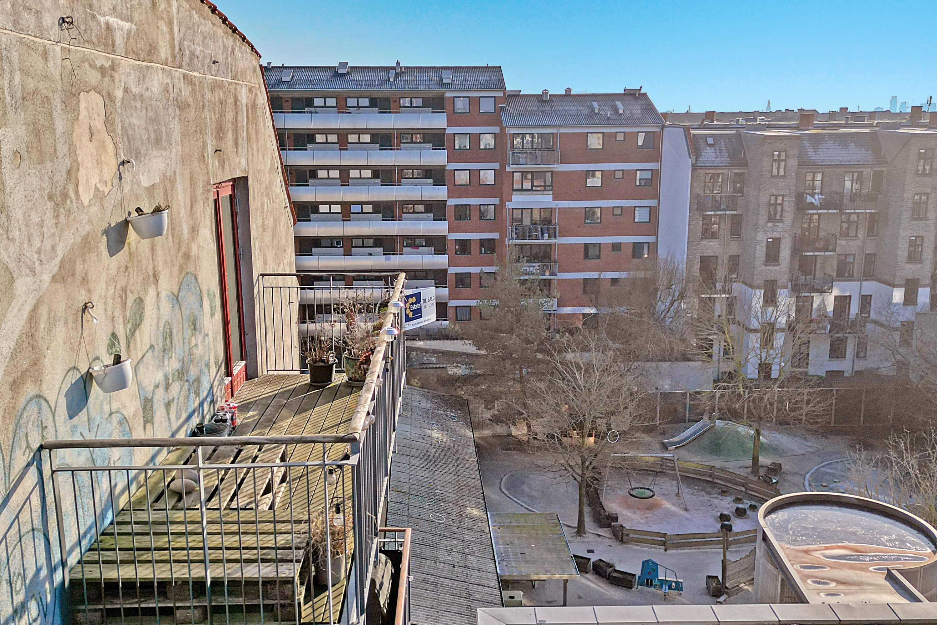 Fremhævet luftfoto billede i fuldskærmstilstand. Billede af Rådmandsgade 40A, 5. th., 2200 København N