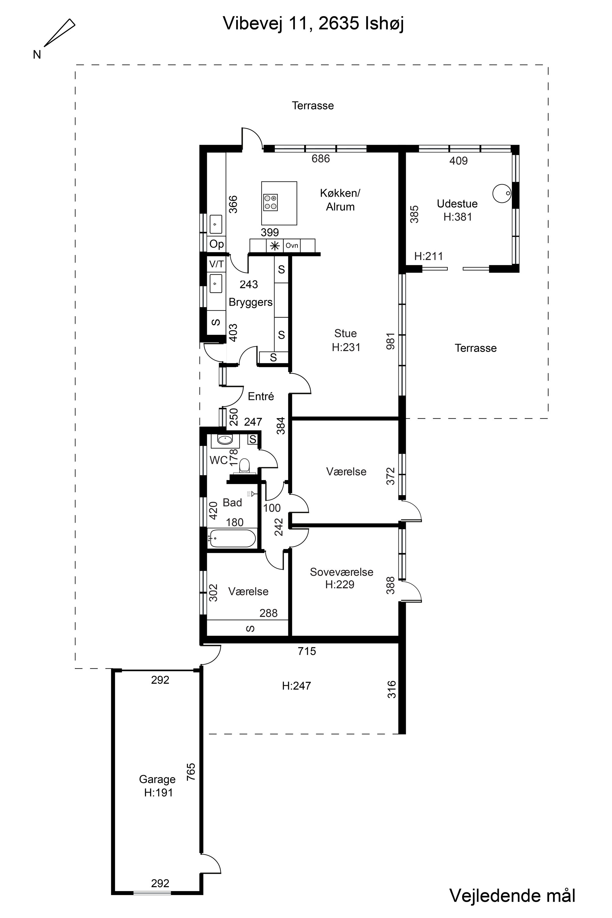 Plantegninger billede af Vibevej 11, 2635 Ishøj