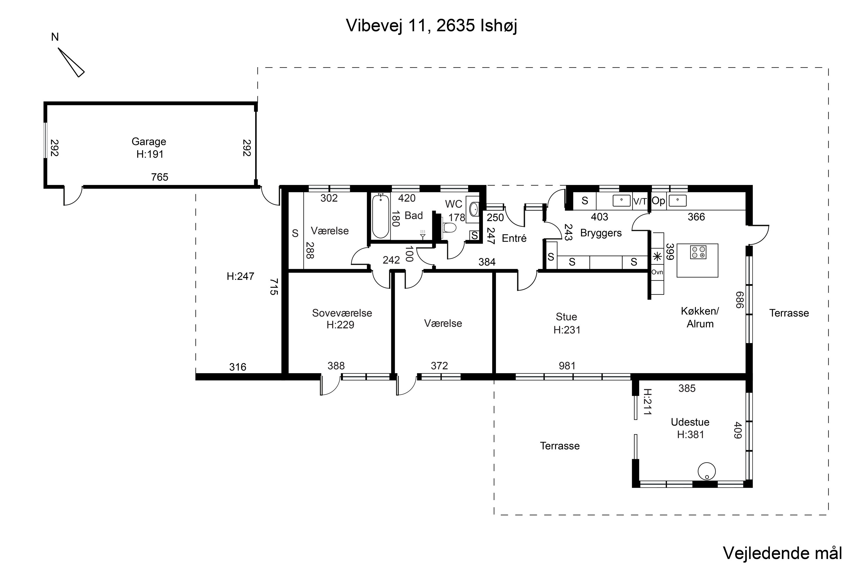 Plantegninger billede af Vibevej 11, 2635 Ishøj