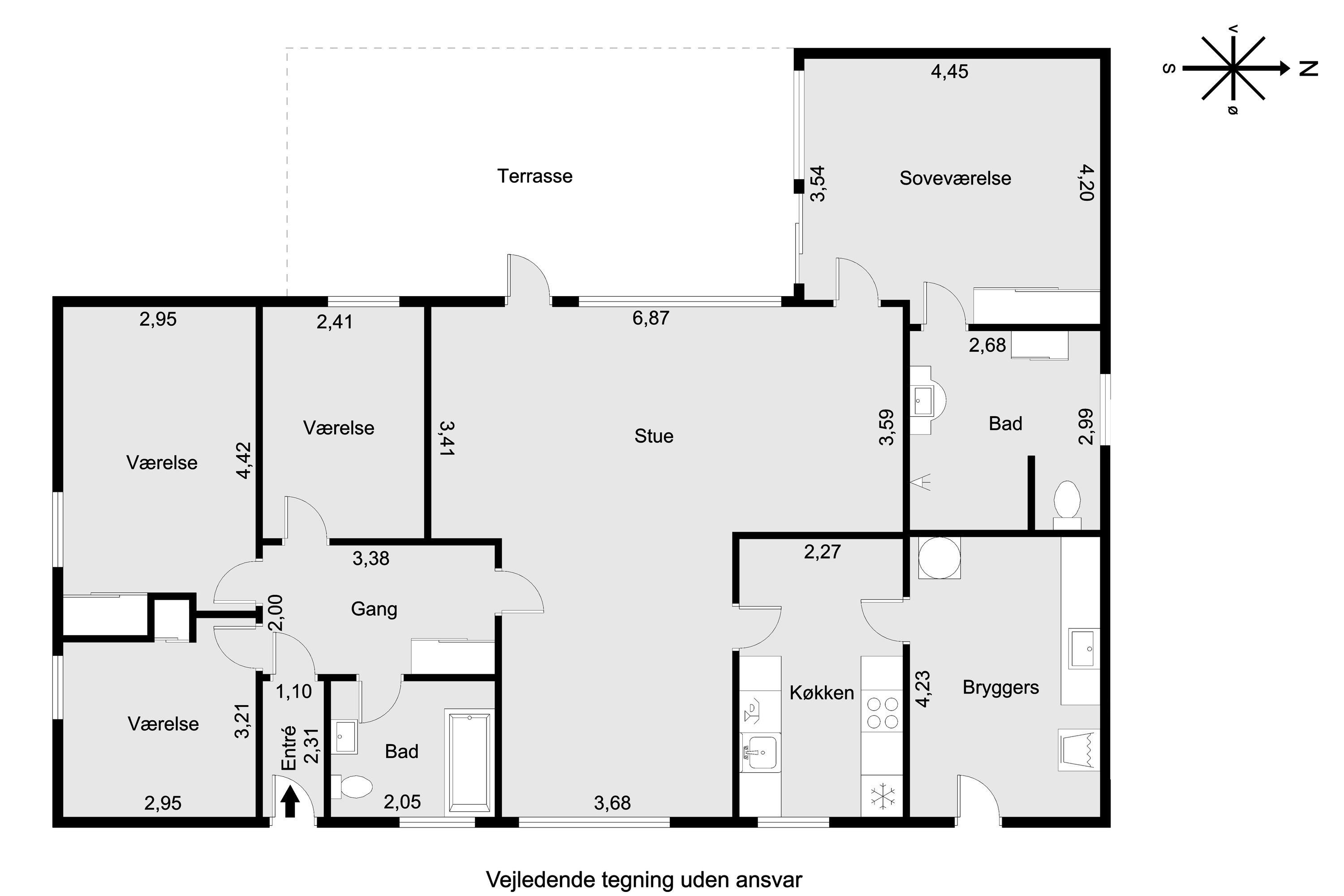 Plantegninger billede af Spergelbakken 7, 8520 Lystrup