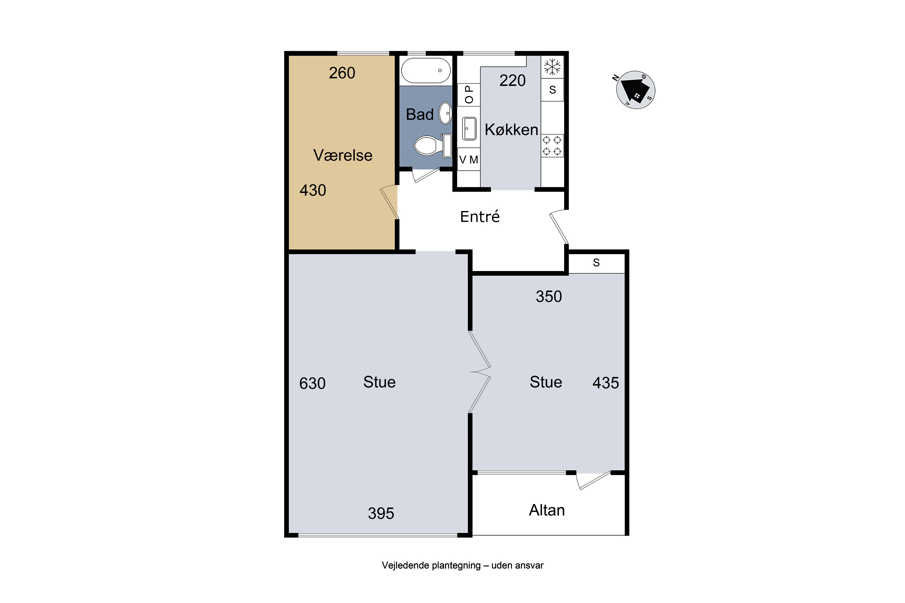 Plantegninger billede af Vilhelm Andersensvej 10, st.. th., 4100 Ringsted