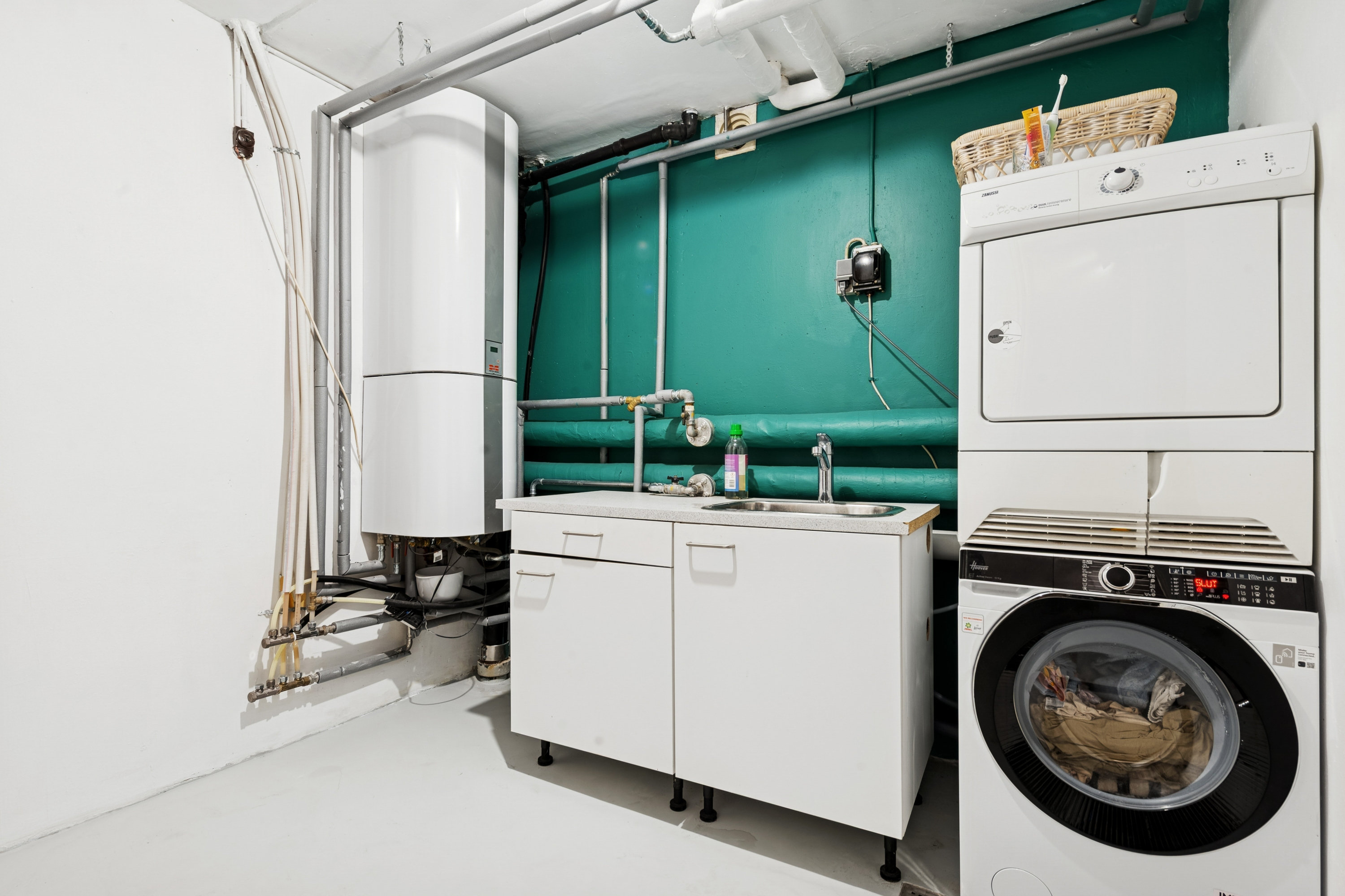 Fremhævet vaskerum billede i fuldskærmstilstand. Billede af Jægerhusene 11, 2620 Albertslund