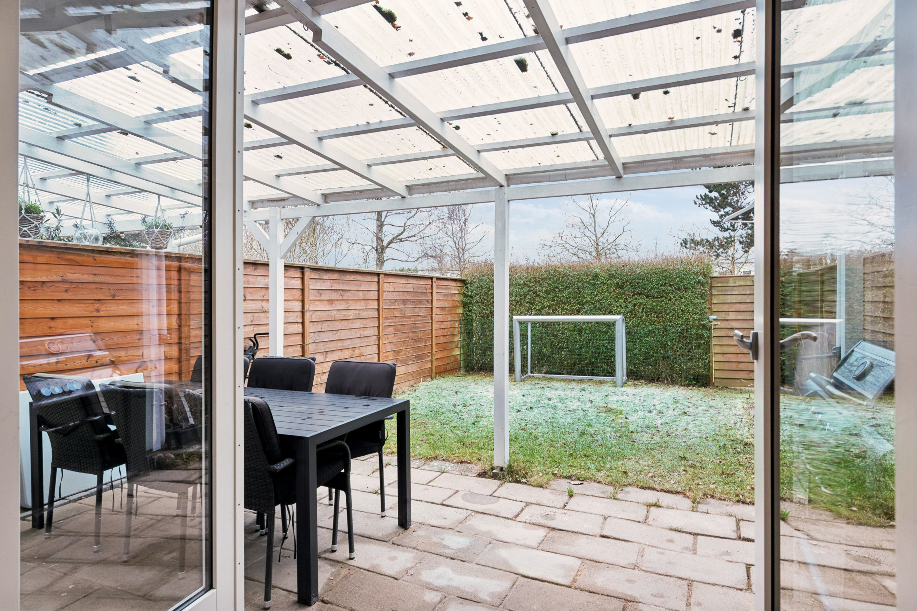 Fremhævet terrasse billede i fuldskærmstilstand. Billede af Jægerhusene 11, 2620 Albertslund