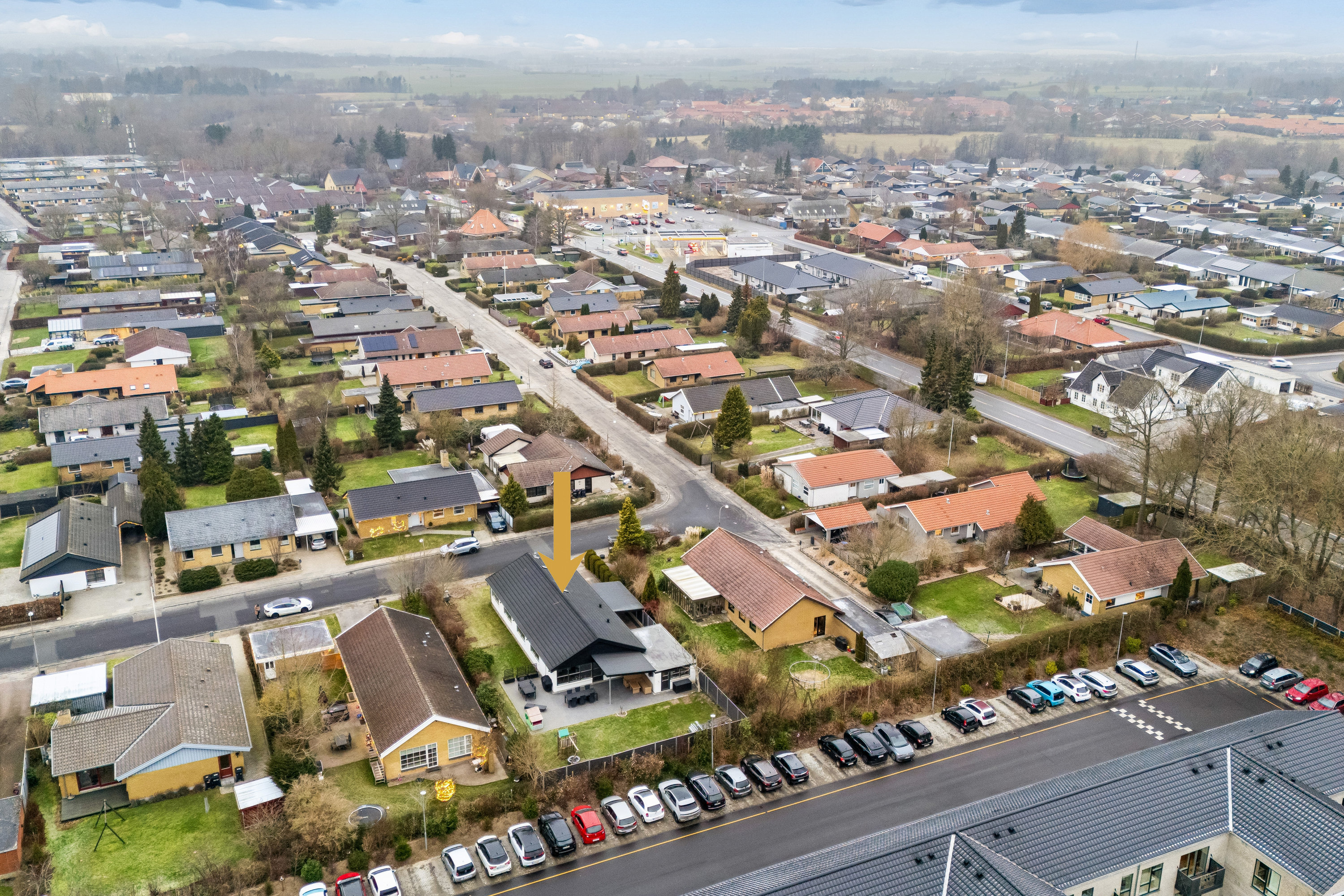 Fremhævet luftfoto billede i fuldskærmstilstand. Billede af Stellavej 33, Paarup, 5210 Odense NV