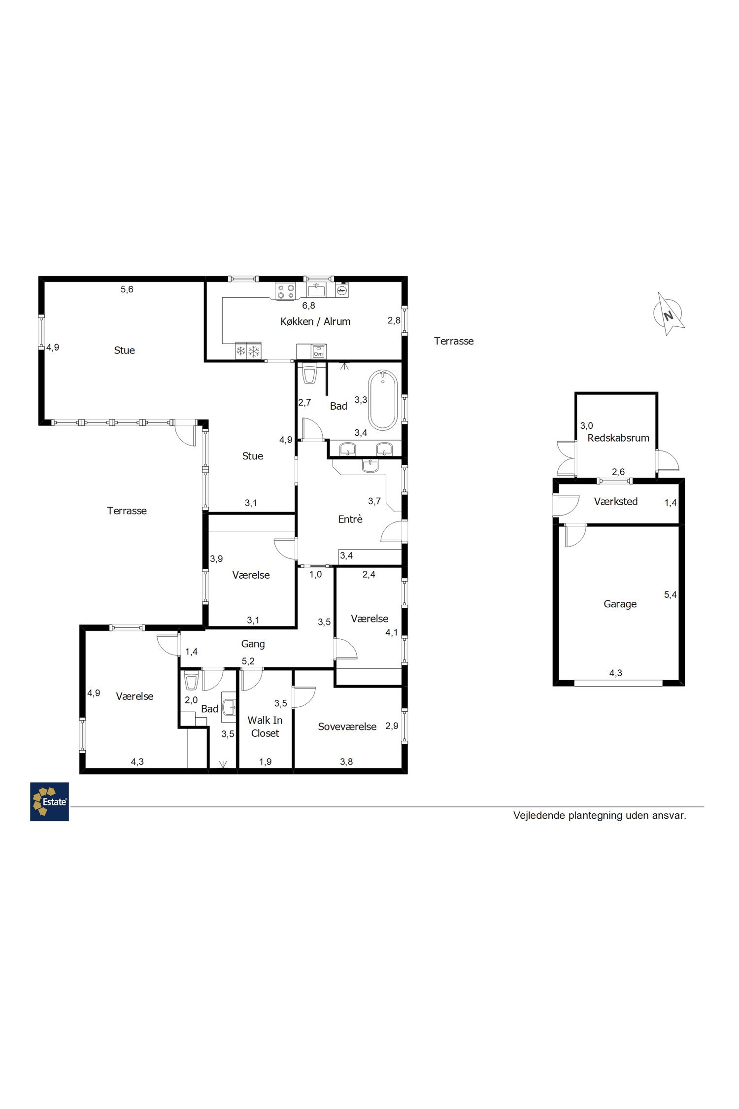 Plantegninger billede af Egevænget 406, 7190 Billund