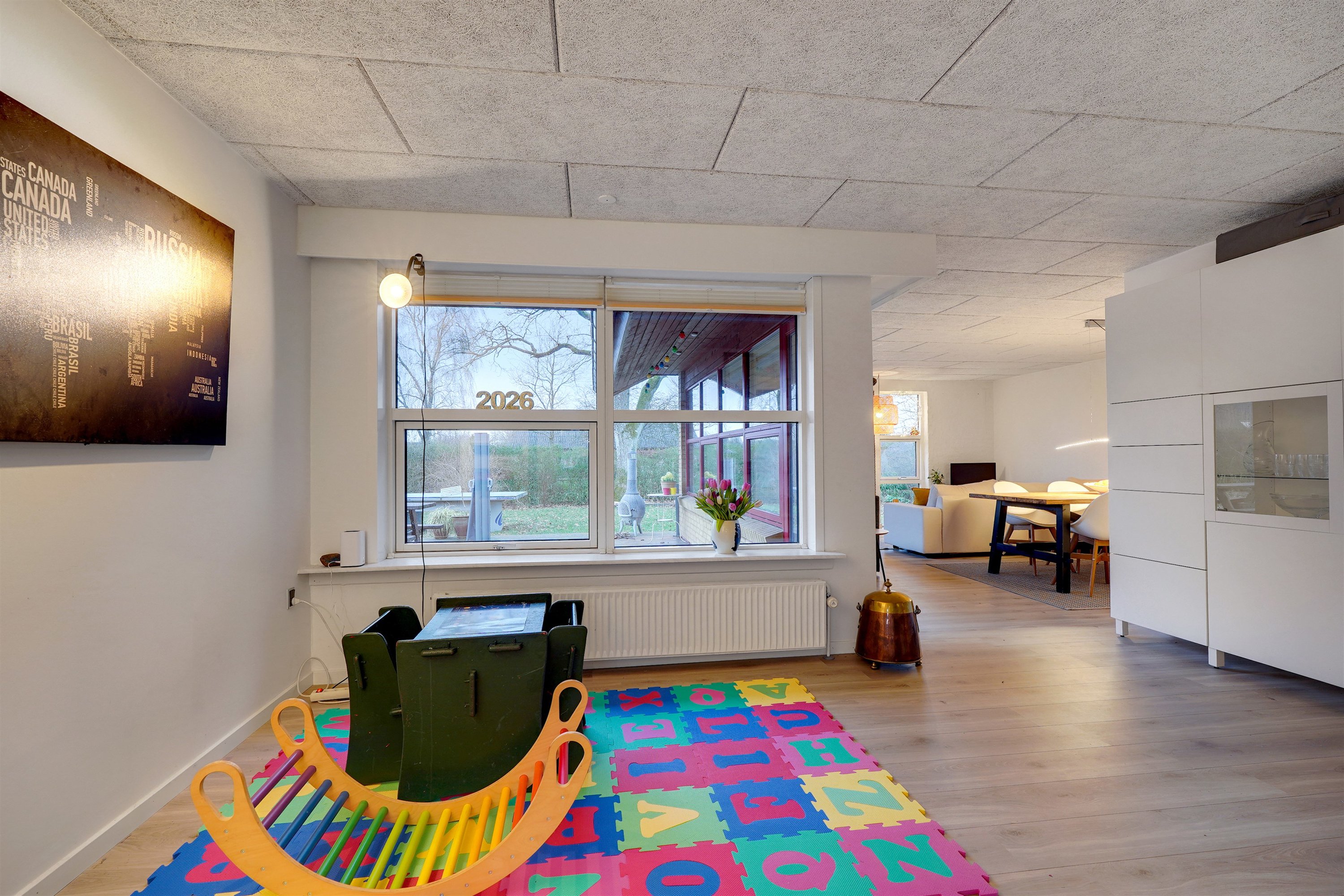 Fremhævet stue billede i fuldskærmstilstand. Billede af Egevænget 406, 7190 Billund