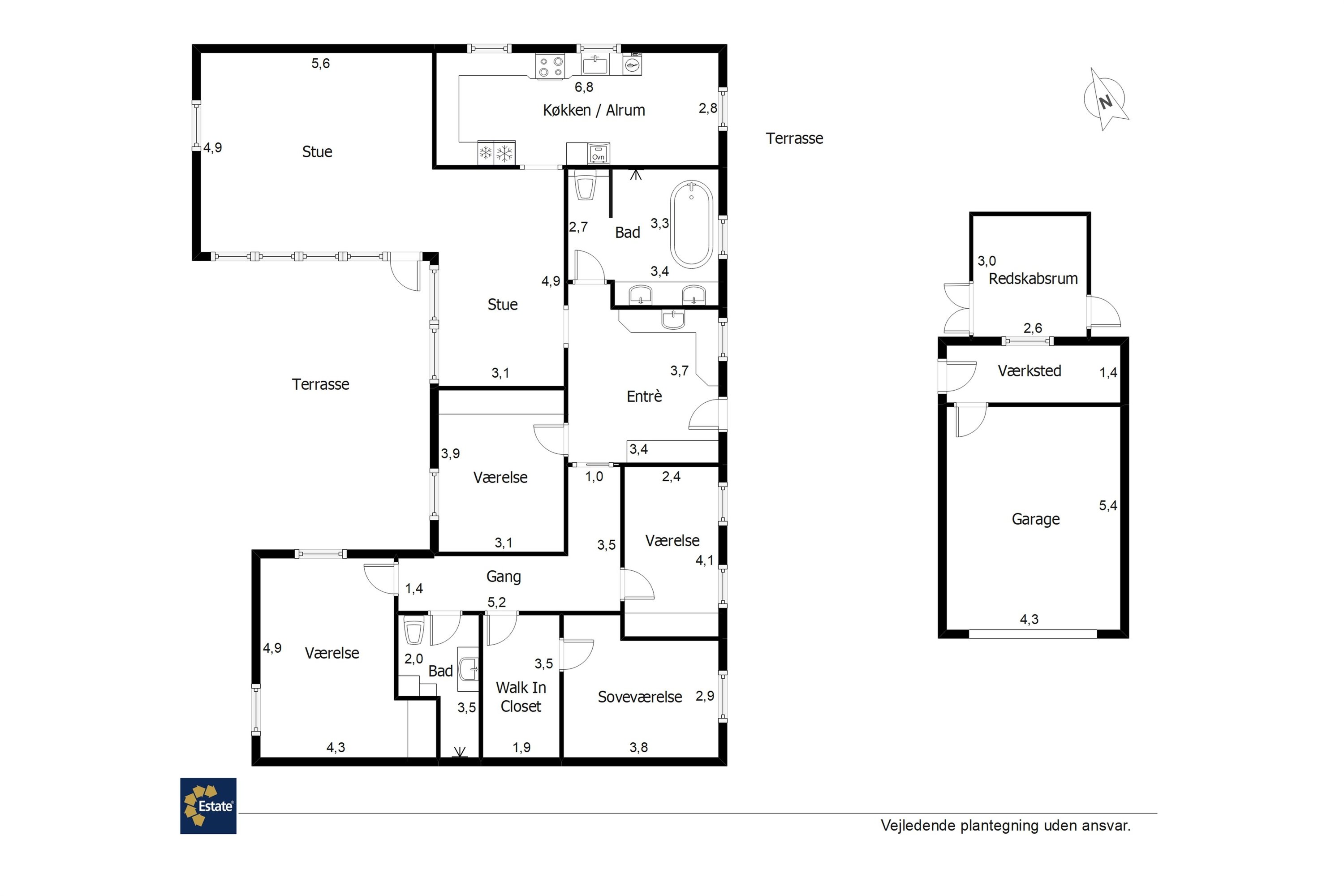 Plantegninger billede af Egevænget 406, 7190 Billund