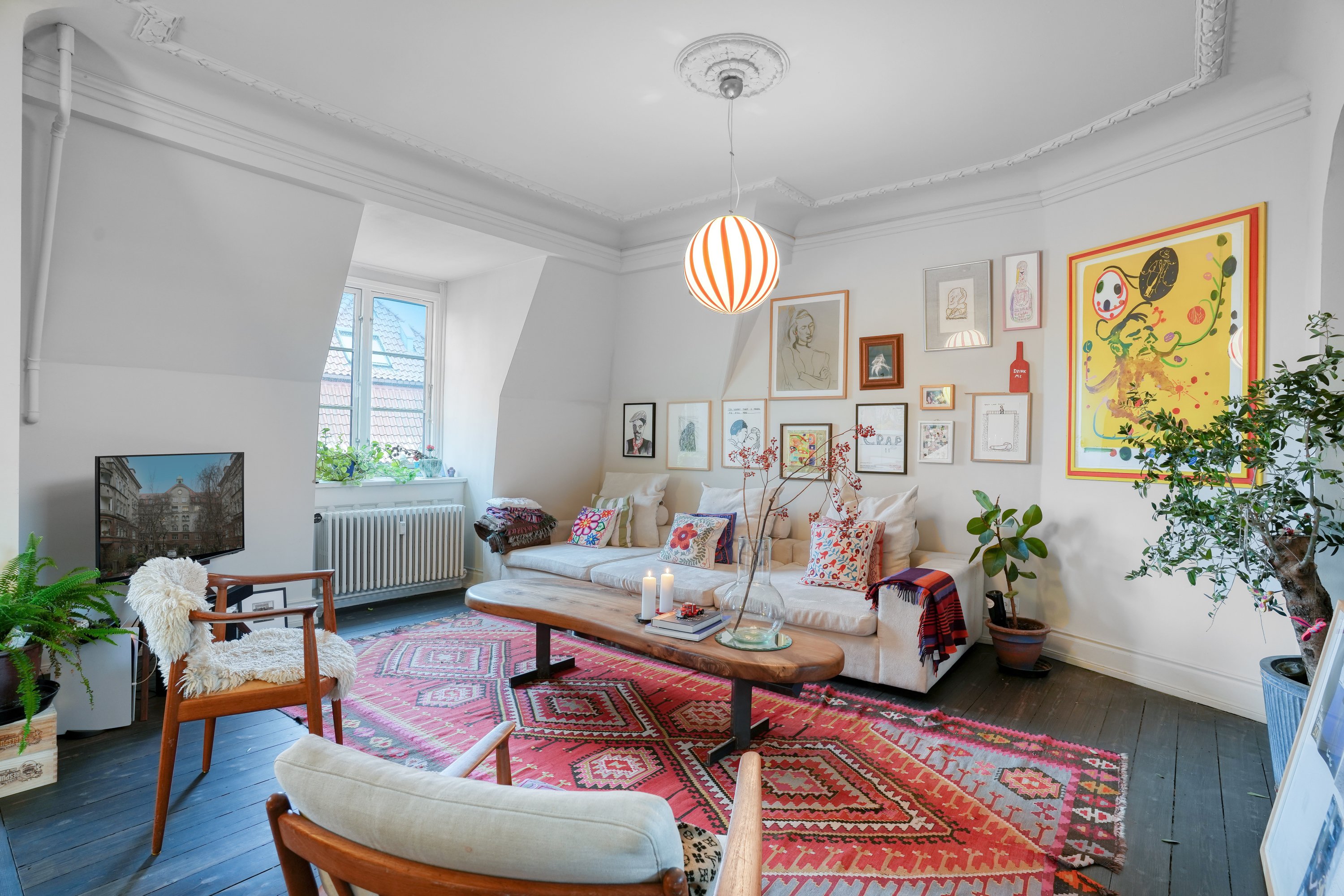 Fremhævet stue billede i fuldskærmstilstand. Billede af Classensgade 17B, 5. tv., 2100 København Ø