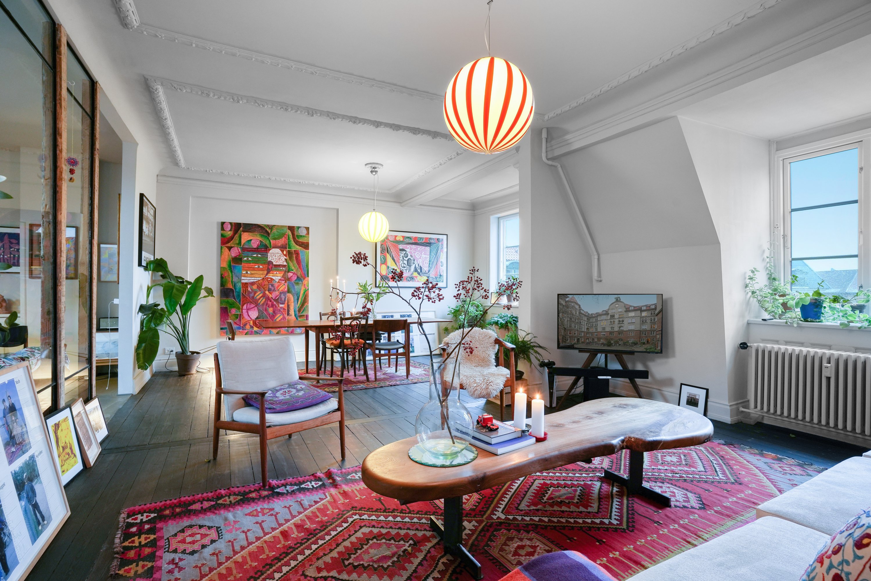 Fremhævet stue billede i fuldskærmstilstand. Billede af Classensgade 17B, 5. tv., 2100 København Ø