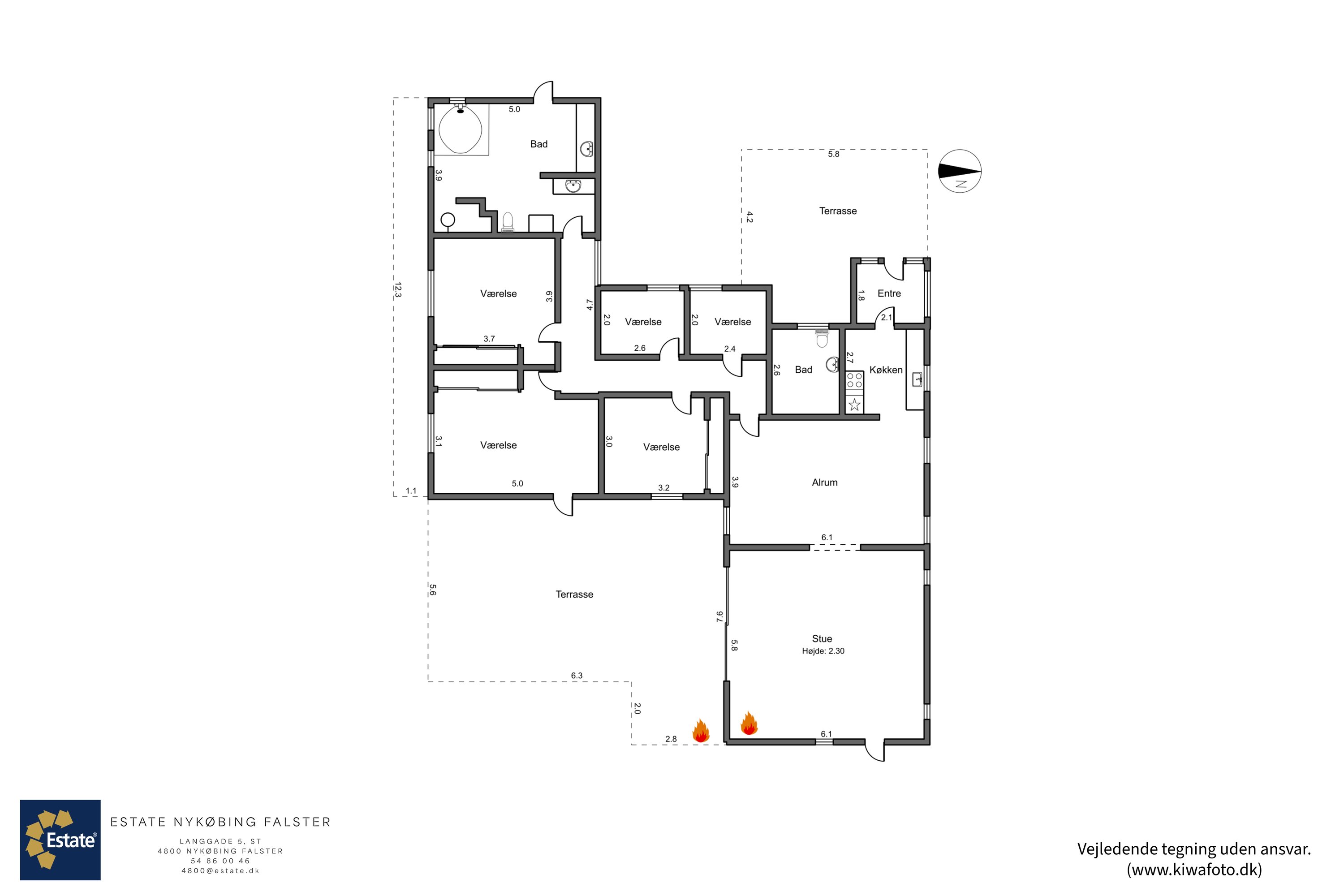 Plantegninger billede af Krathusvej 5, 4873 Væggerløse