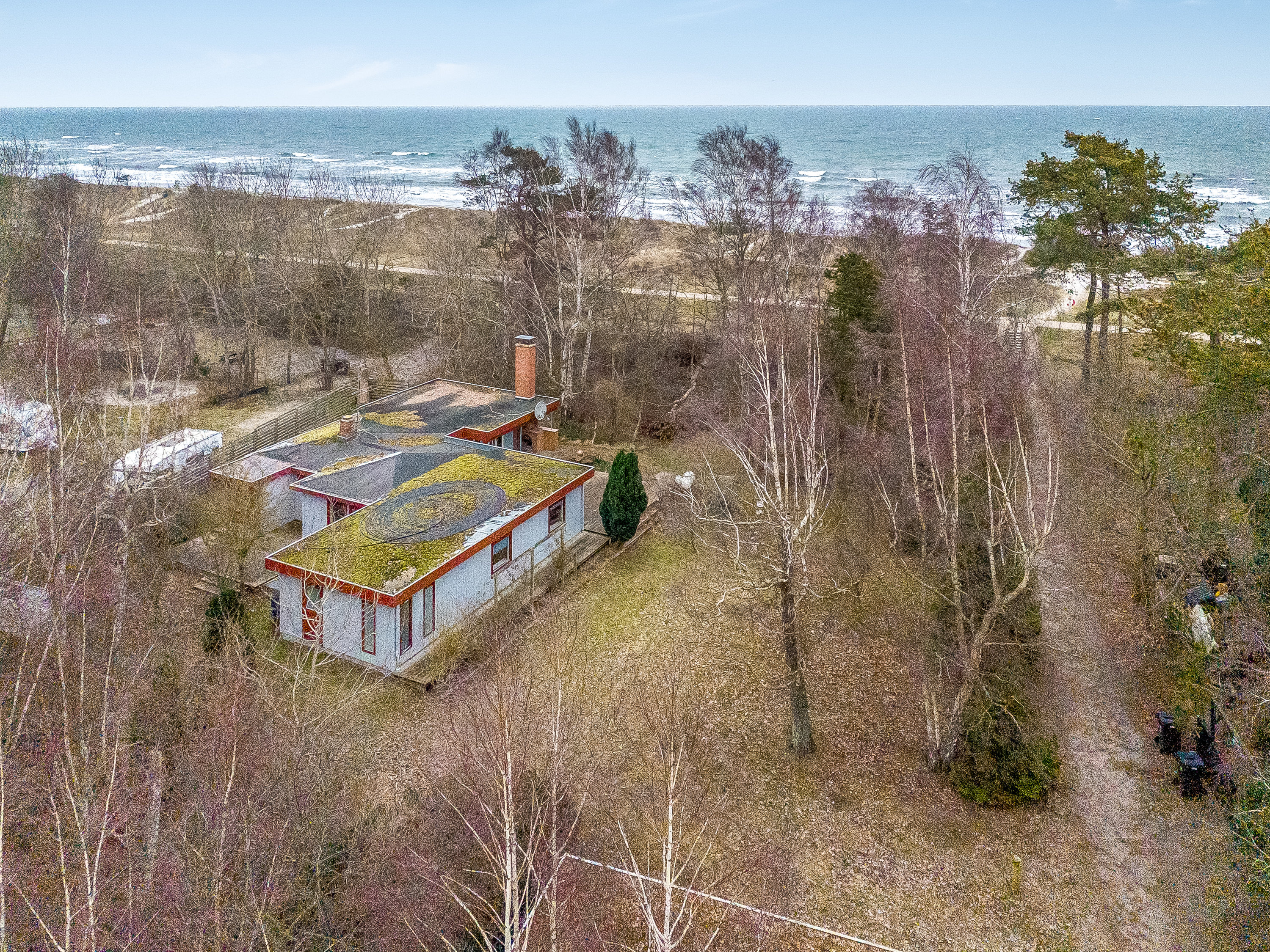 Miniaturebillede 2: luftfoto. Billede af Krathusvej 5, 4873 Væggerløse