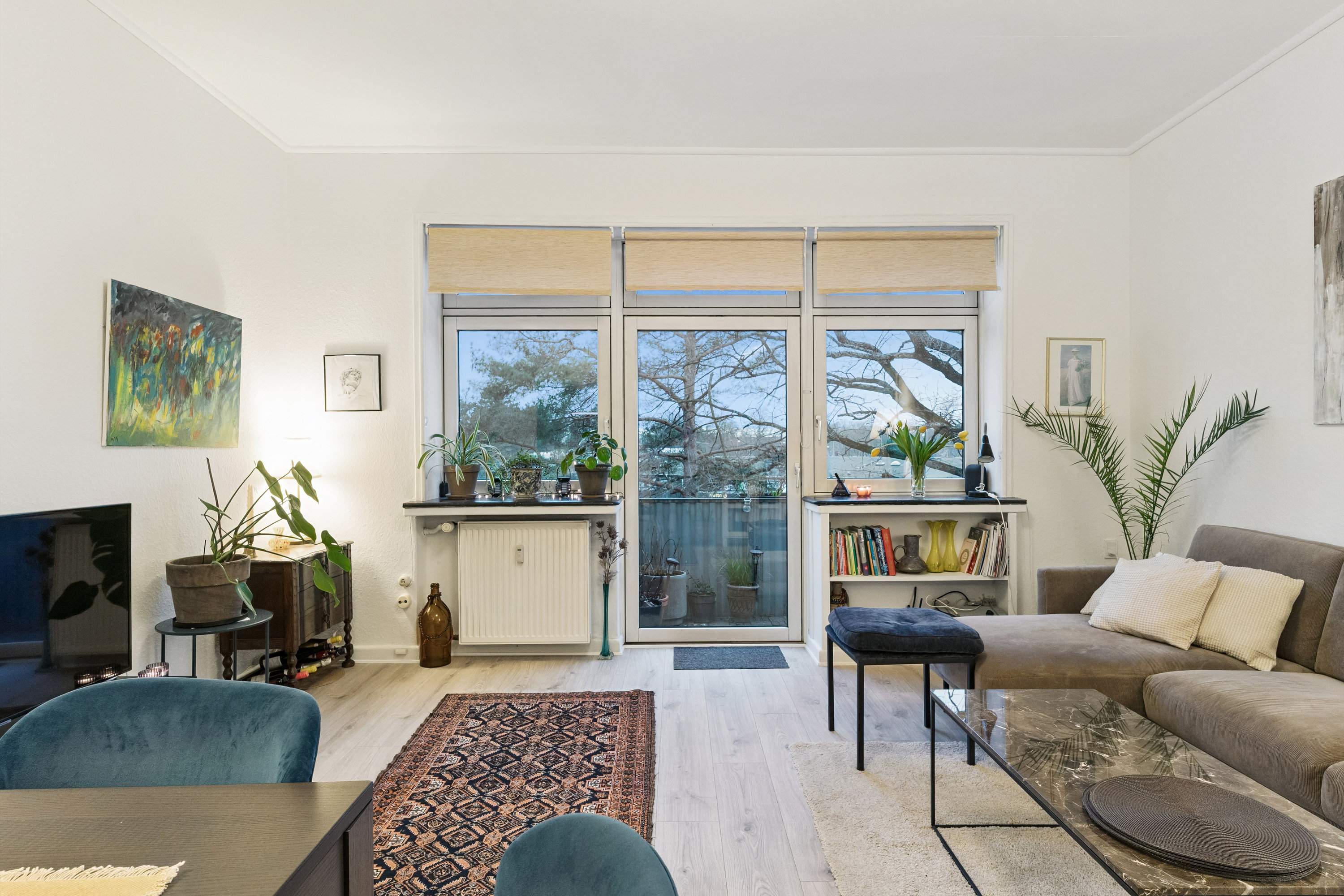 Fremhævet stue billede i fuldskærmstilstand. Billede af I.H.Mundts Vej 15, 2. c., 2830 Virum