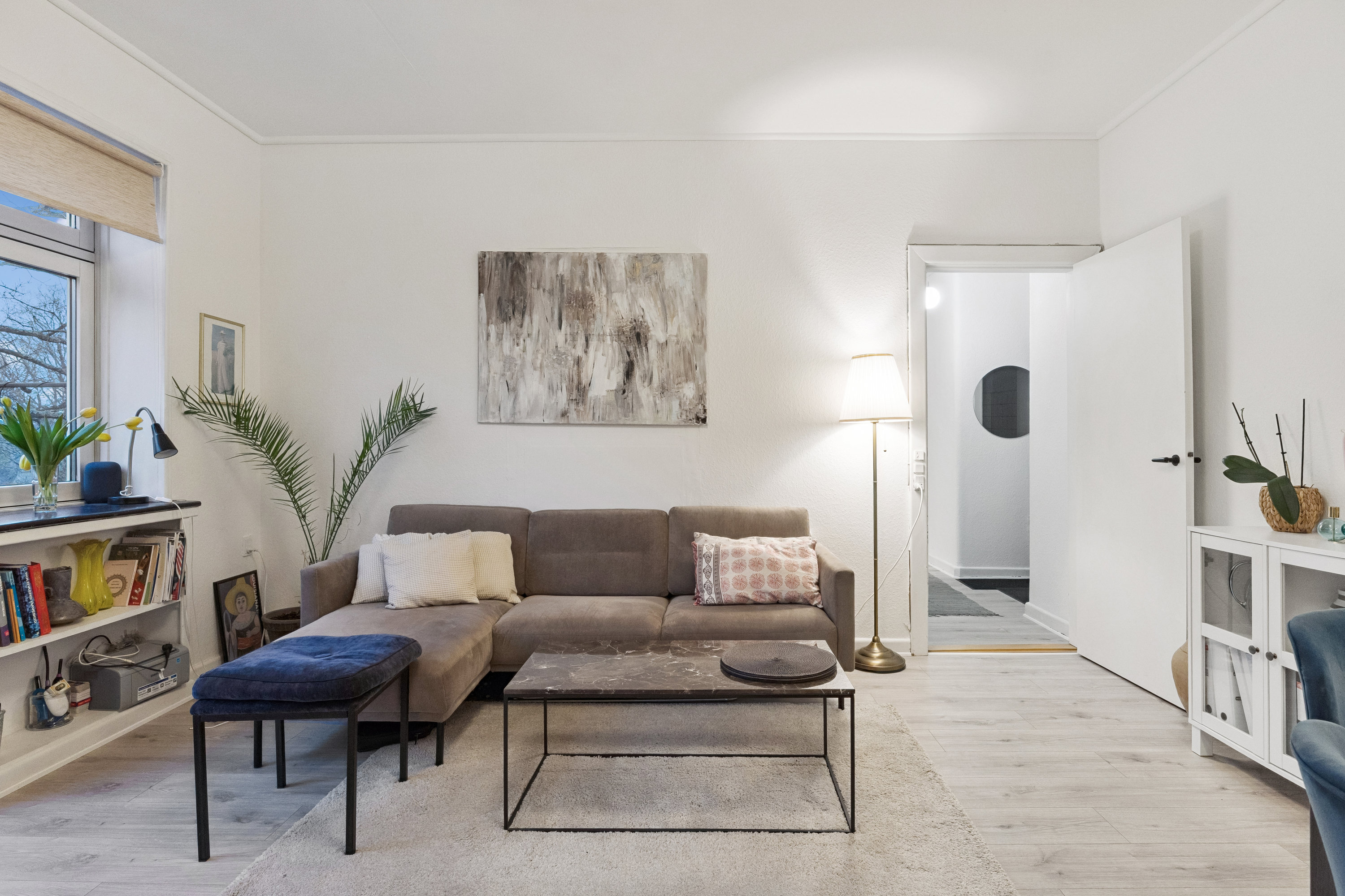 Fremhævet stue billede i fuldskærmstilstand. Billede af I.H.Mundts Vej 15, 2. c., 2830 Virum