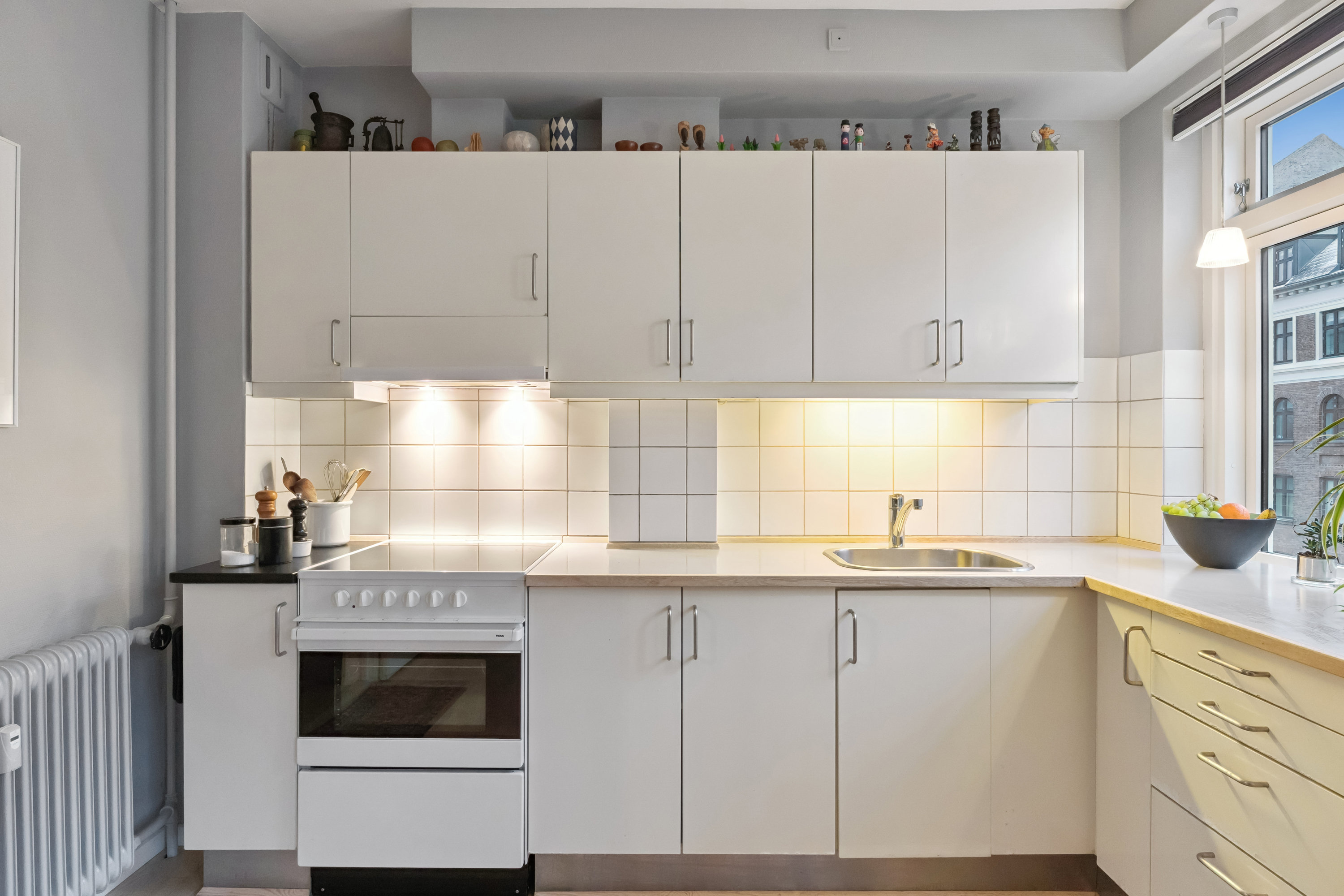 Fremhævet køkken billede i fuldskærmstilstand. Billede af Sølvgade 17, 3. tv., 1307 København K