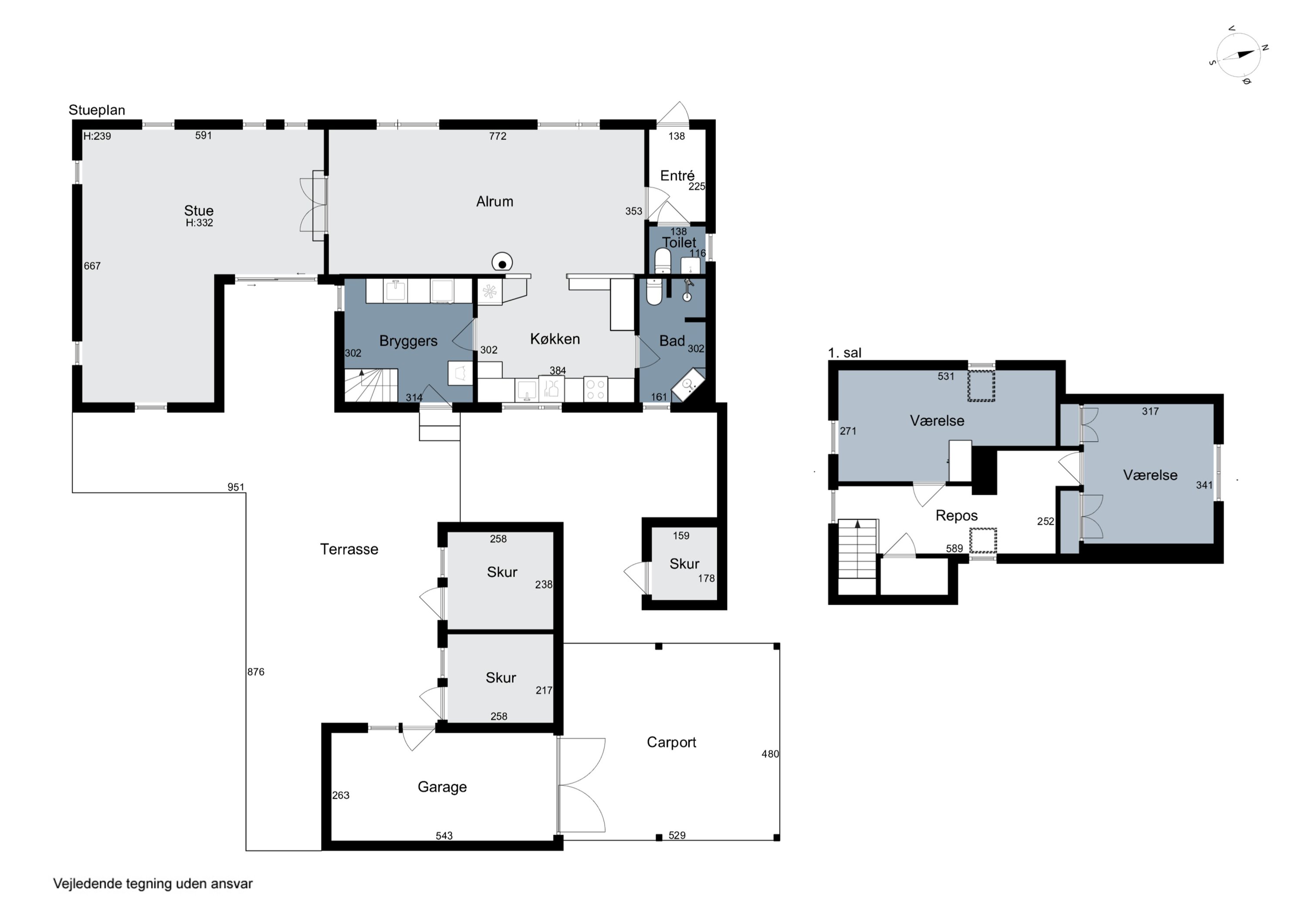 Plantegninger billede af Vestermøllevej 11, Klitmøller, 7700 Thisted