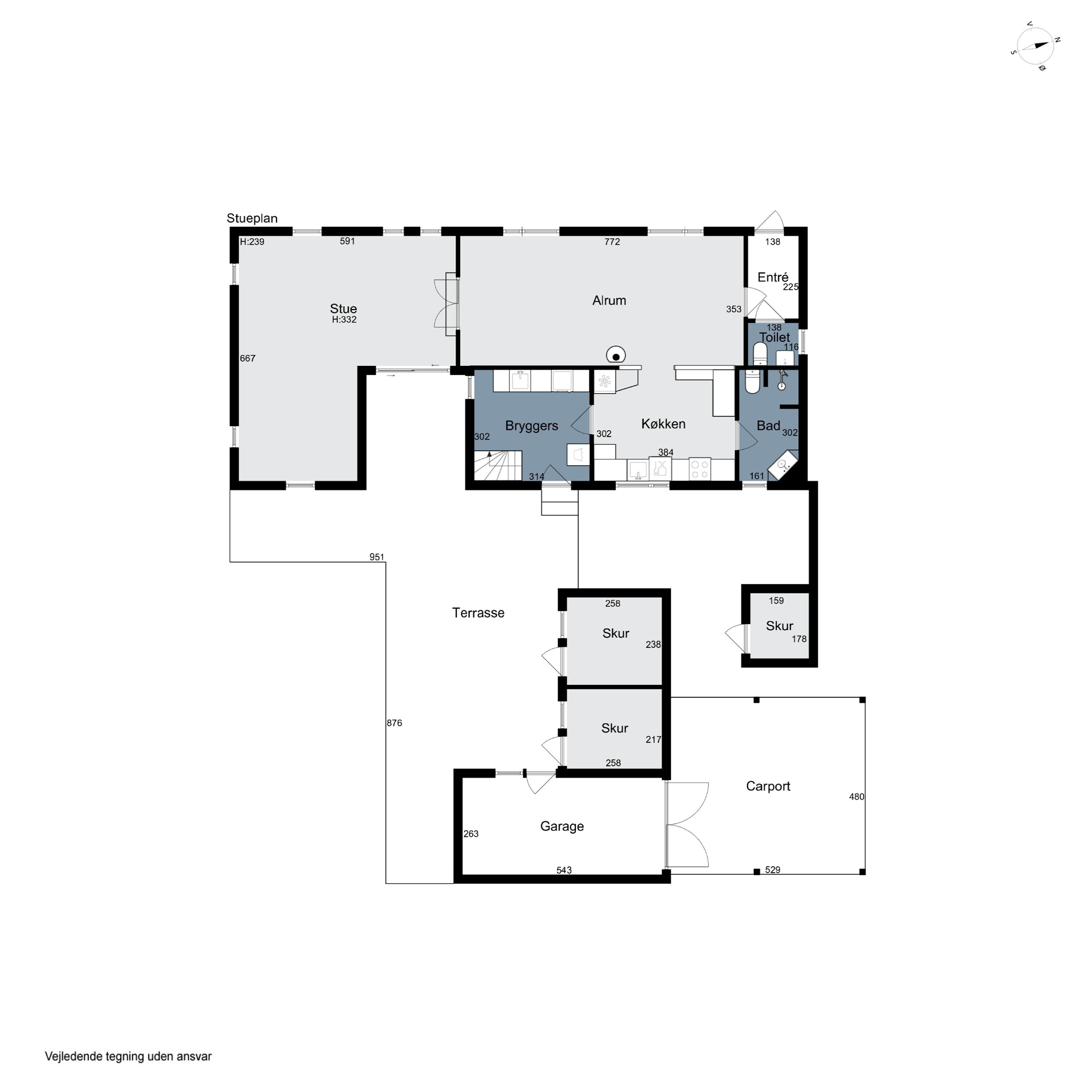 Plantegninger billede af Vestermøllevej 11, Klitmøller, 7700 Thisted