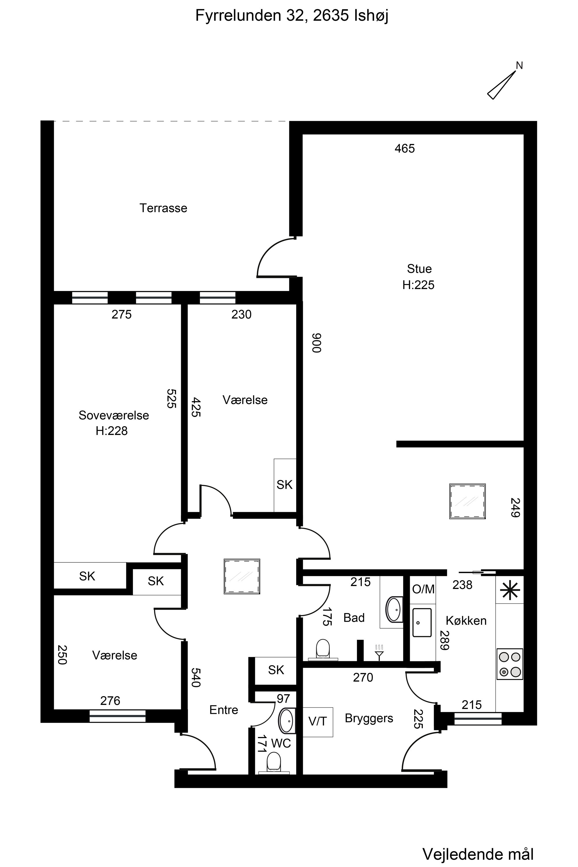 Plantegninger billede af Fyrrelunden 32, 2635 Ishøj