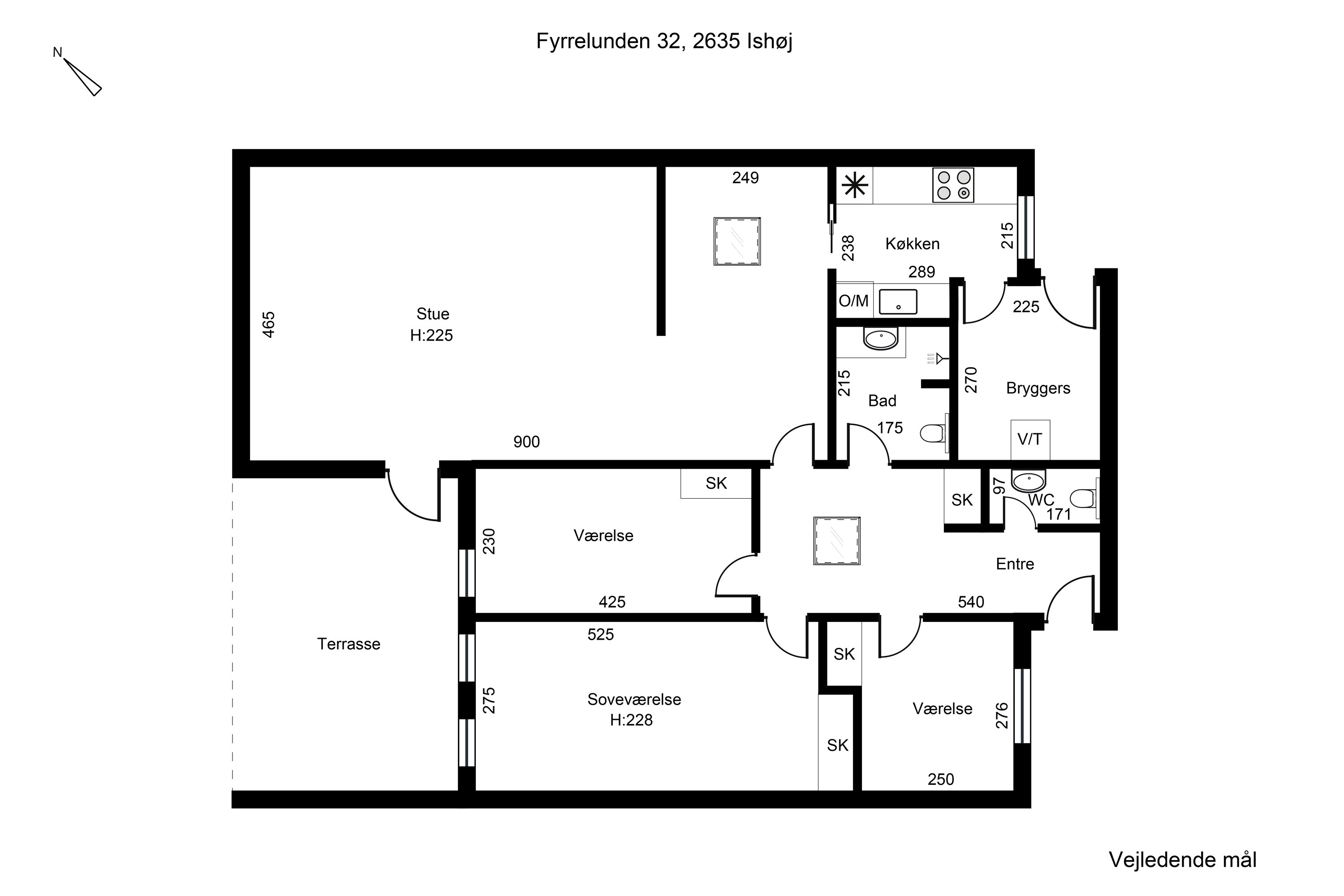 Plantegninger billede af Fyrrelunden 32, 2635 Ishøj