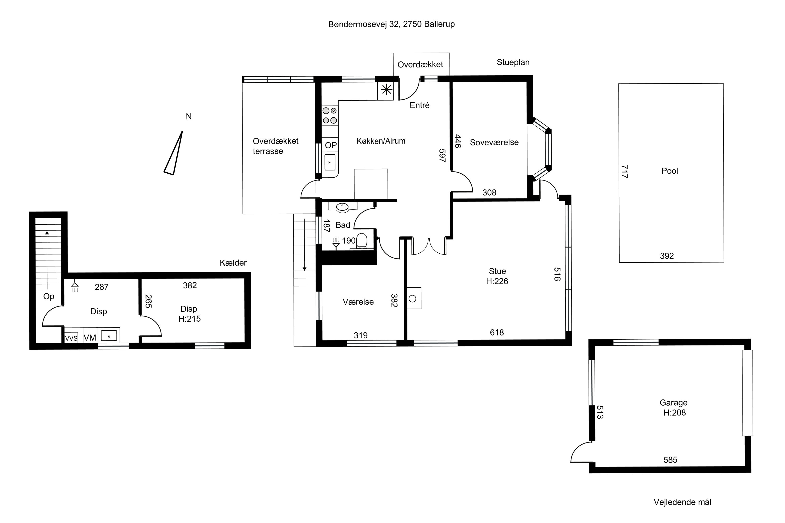 Plantegninger billede af Bøndermosevej 32, 2750 Ballerup