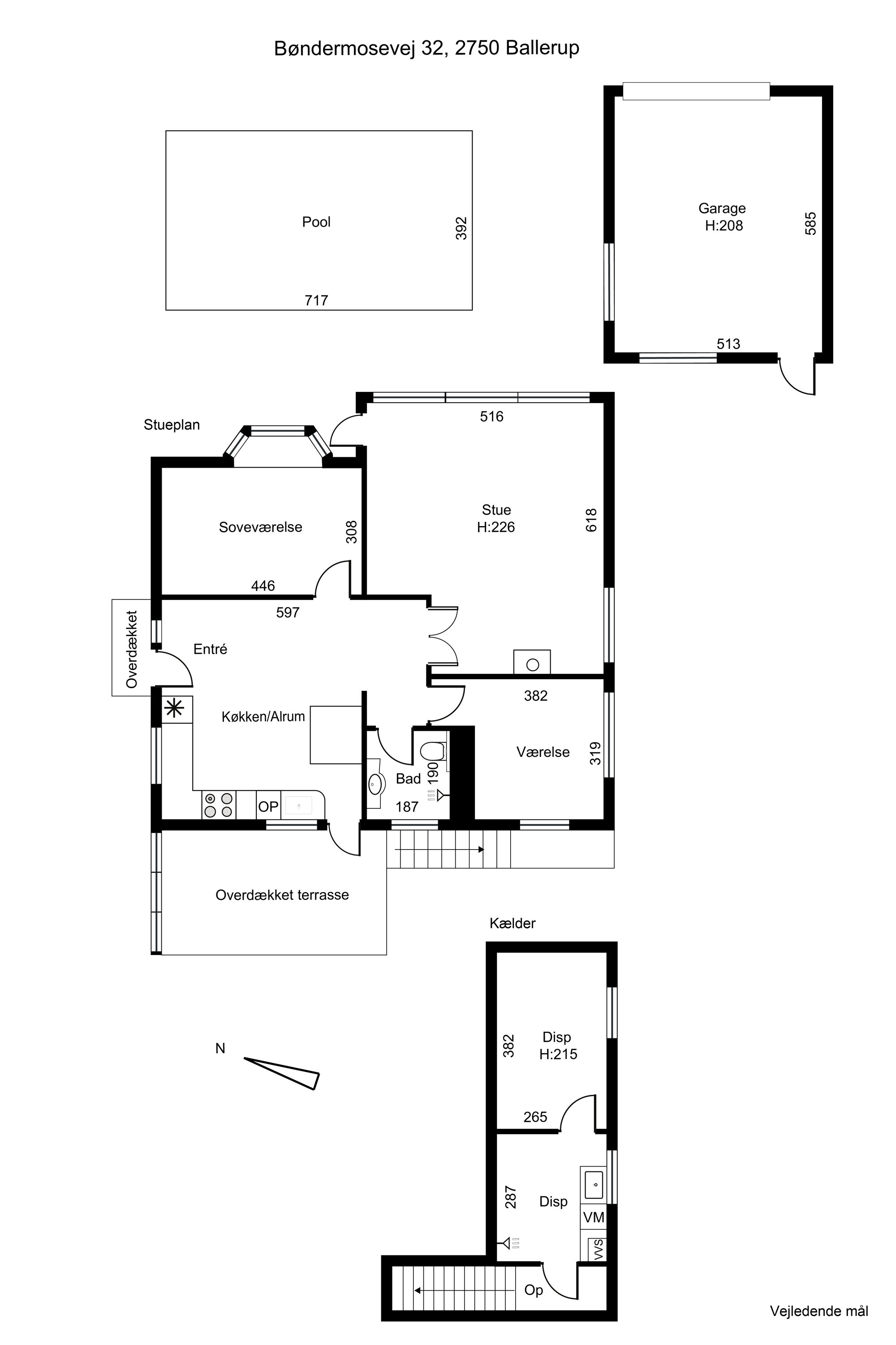 Plantegninger billede af Bøndermosevej 32, 2750 Ballerup