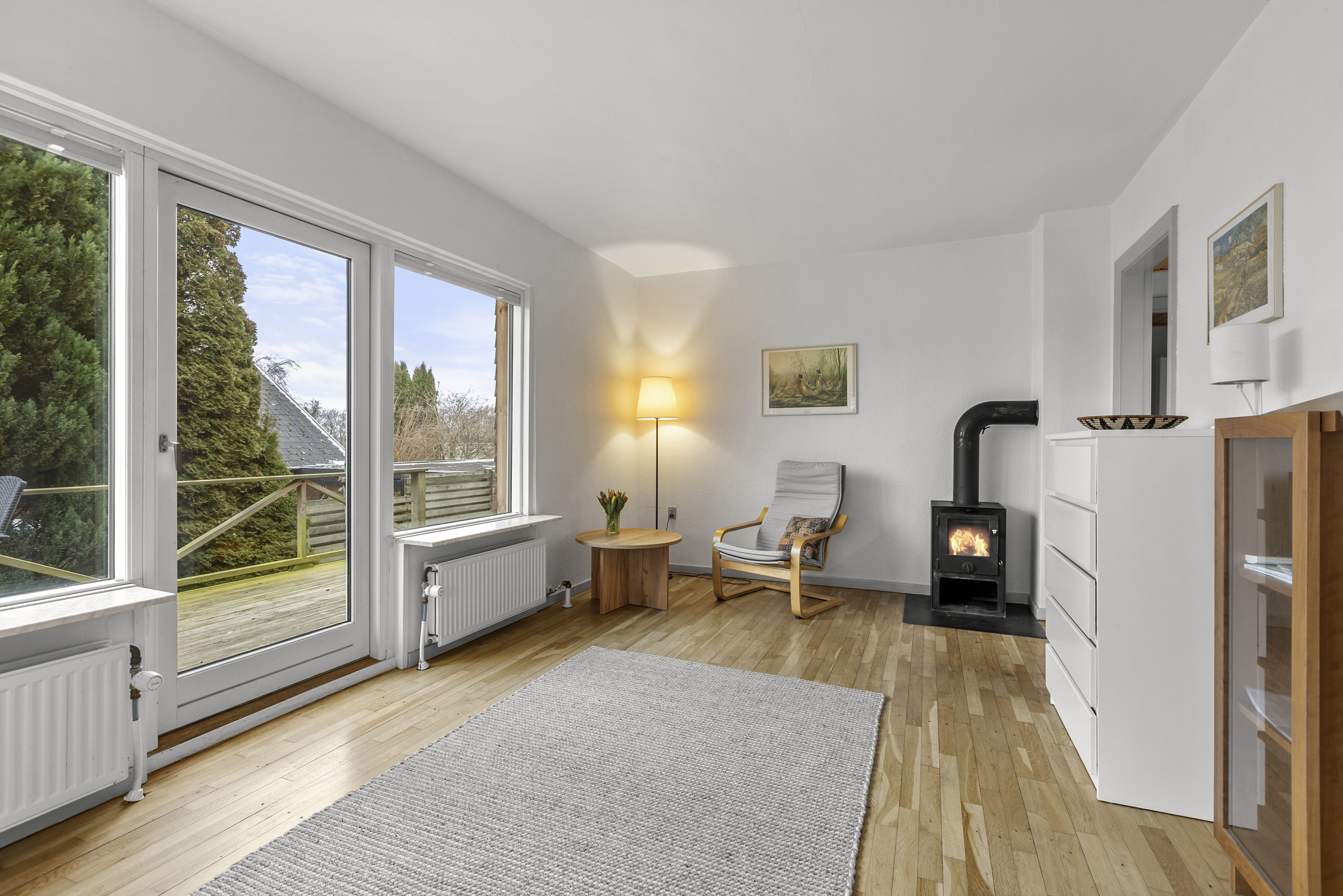 Fremhævet stue billede i fuldskærmstilstand. Billede af Egemosevej 38, Snekkerup, 4174 Jystrup Midtsj