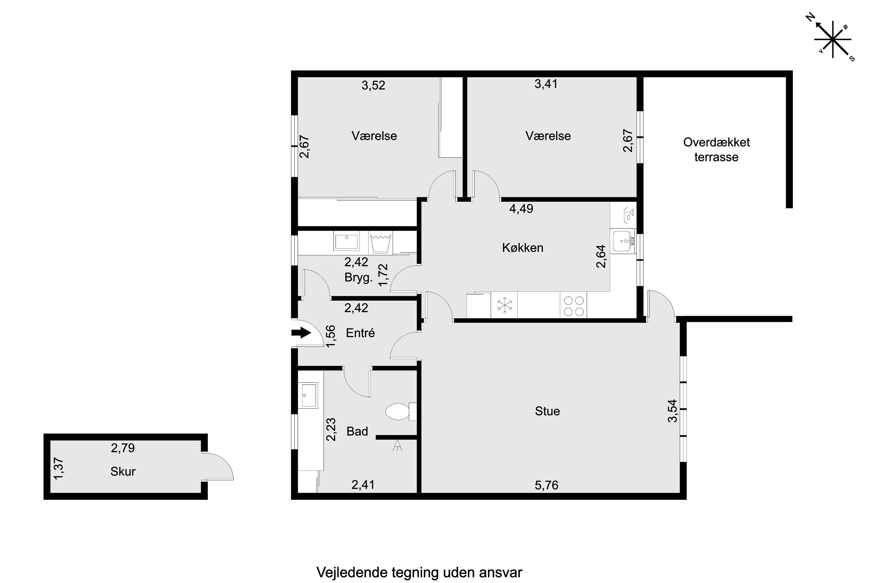 Plantegninger billede af Solbærhaven 57, 8520 Lystrup