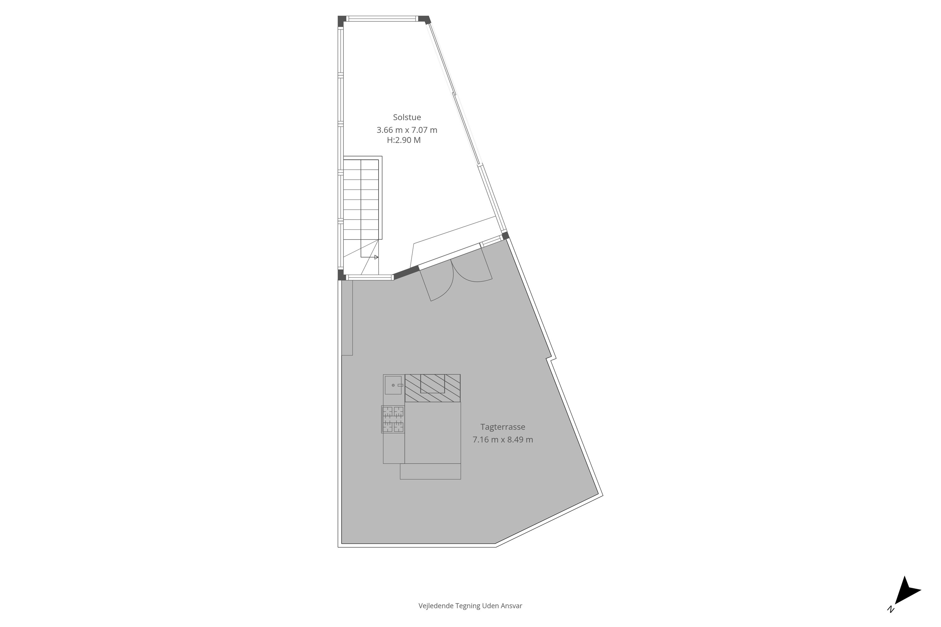 Plantegninger billede af Vestergade 13, 3., 1456 København K