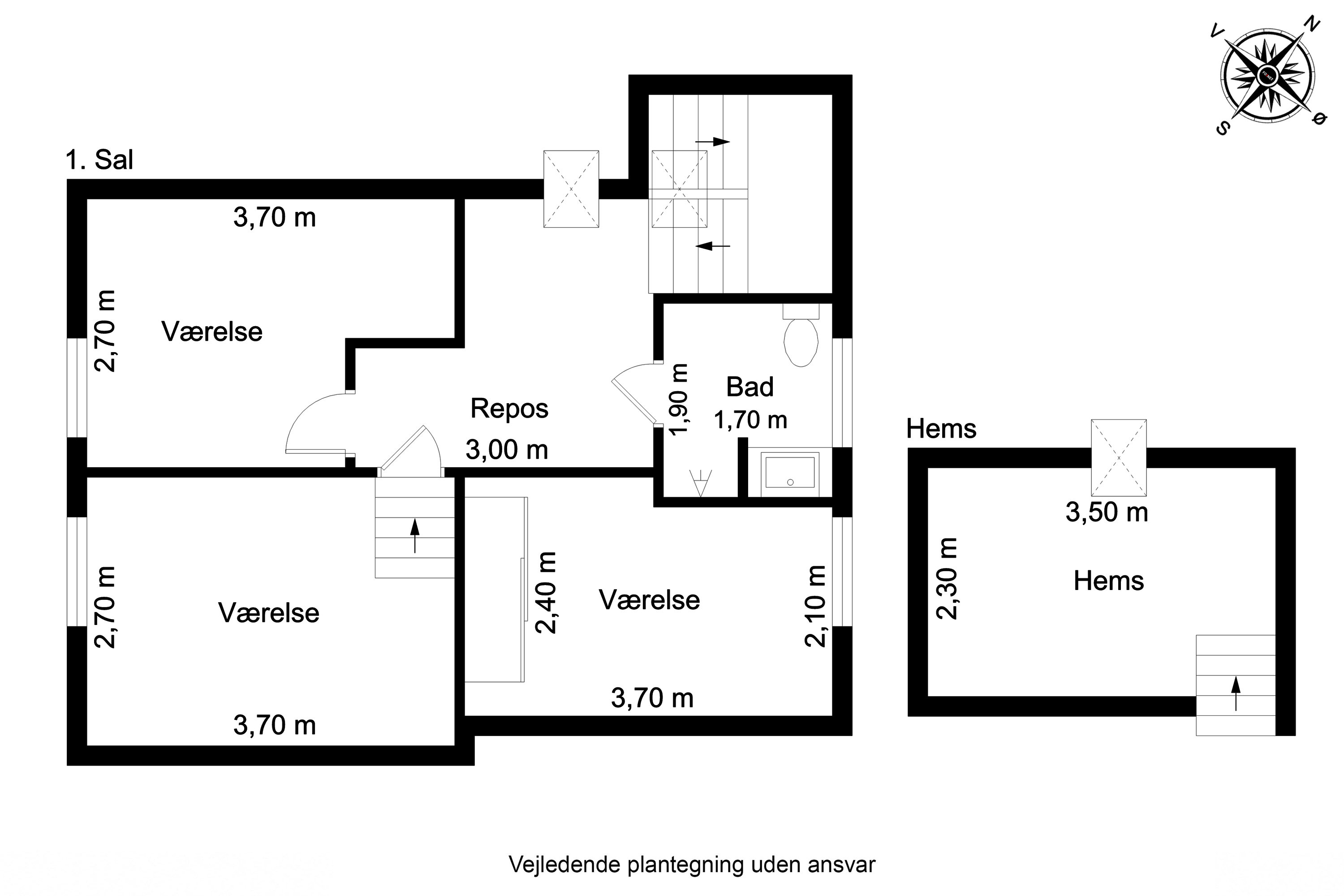 Plantegninger billede af Tvedvej 128, Tved, 5700 Svendborg