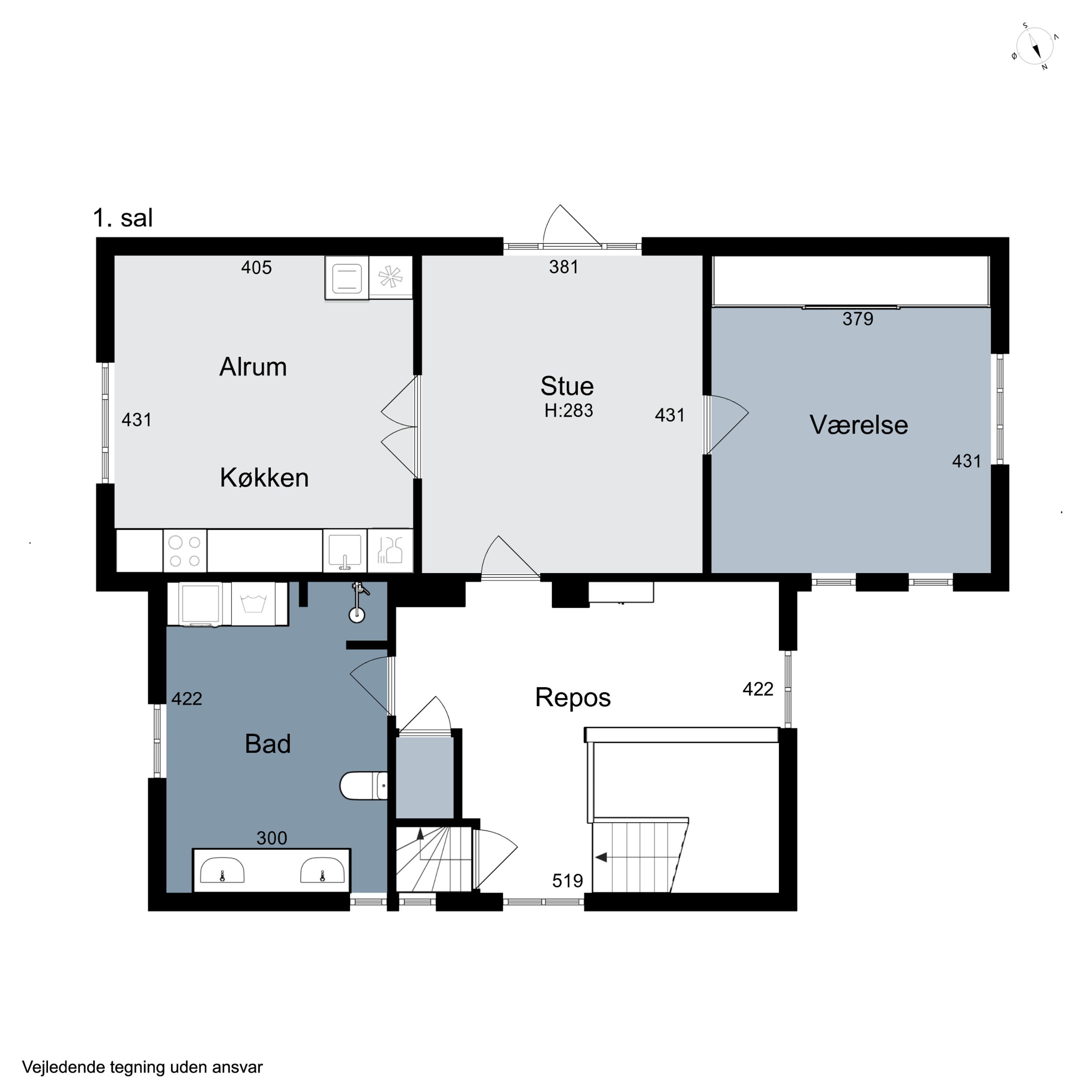 Plantegninger billede af Læssøegade 35A, 1., 5000 Odense C