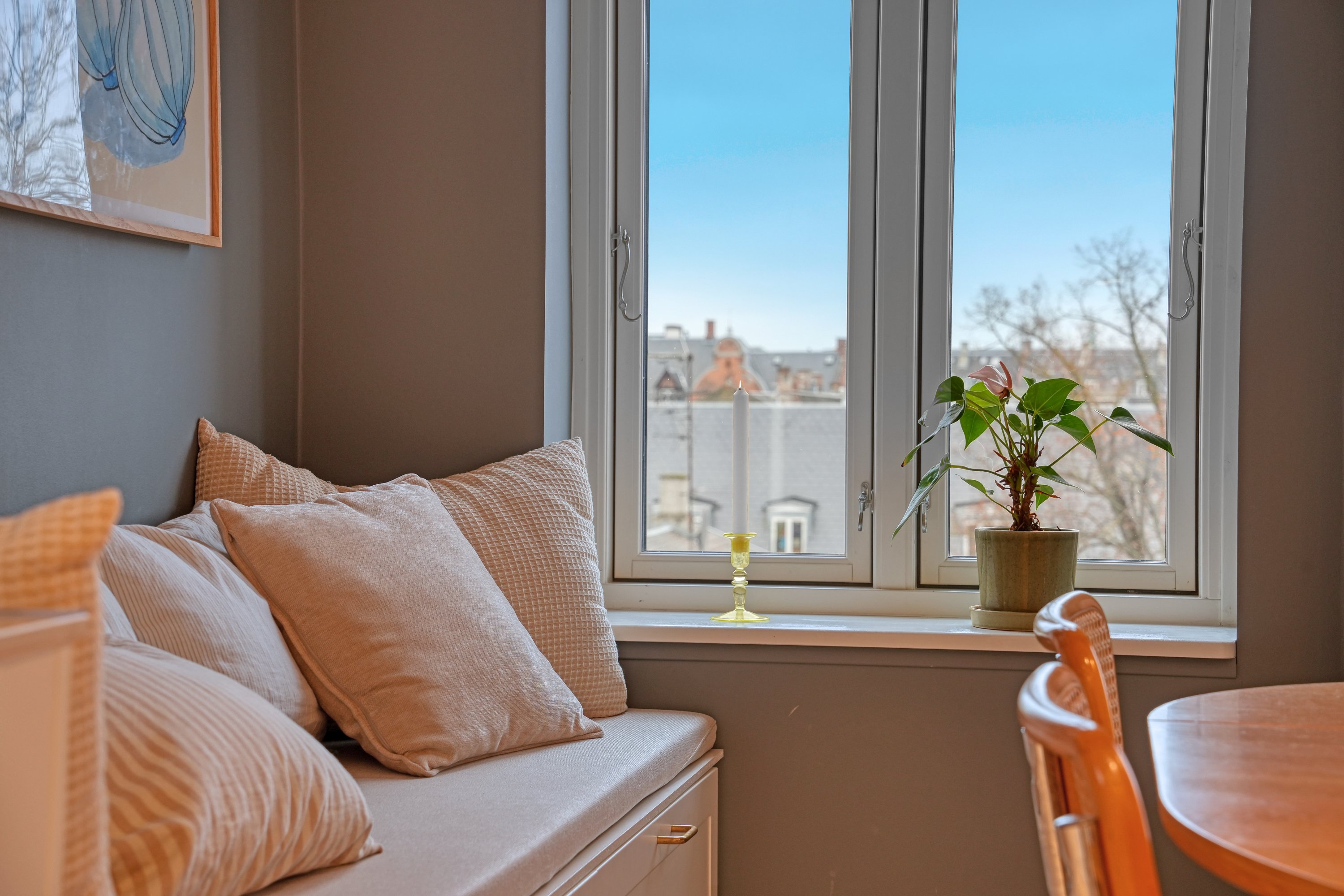 Fremhævet spisestue billede i fuldskærmstilstand. Billede af Ingemannsvej 22, 4. tv., 1964 Frederiksberg C