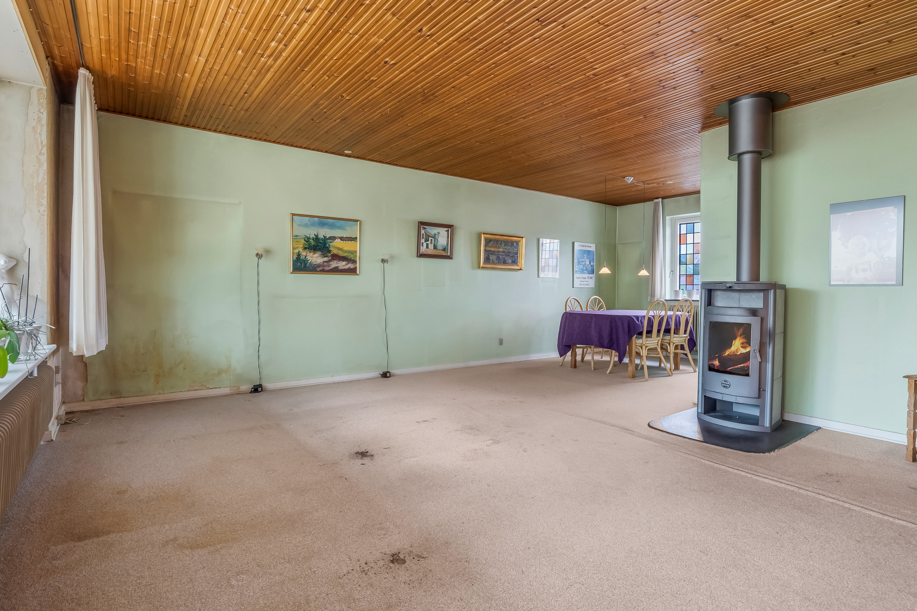 Fremhævet stue billede i fuldskærmstilstand. Billede af Grønnevej 10, Hornshøj, 7500 Holstebro