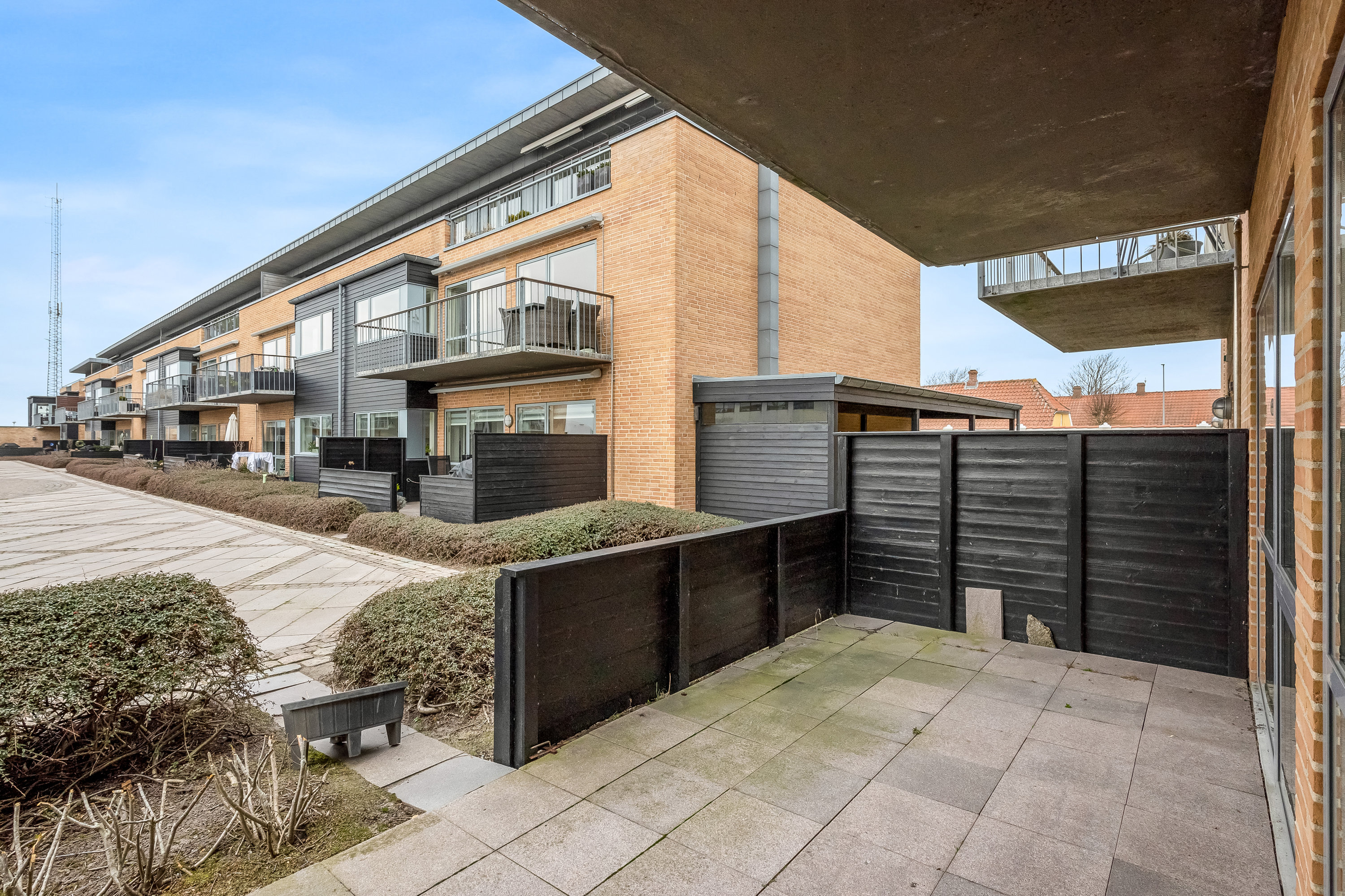 Fremhævet terrasse billede i fuldskærmstilstand. Billede af Beddingen 1, st.. th., 6950 Ringkøbing