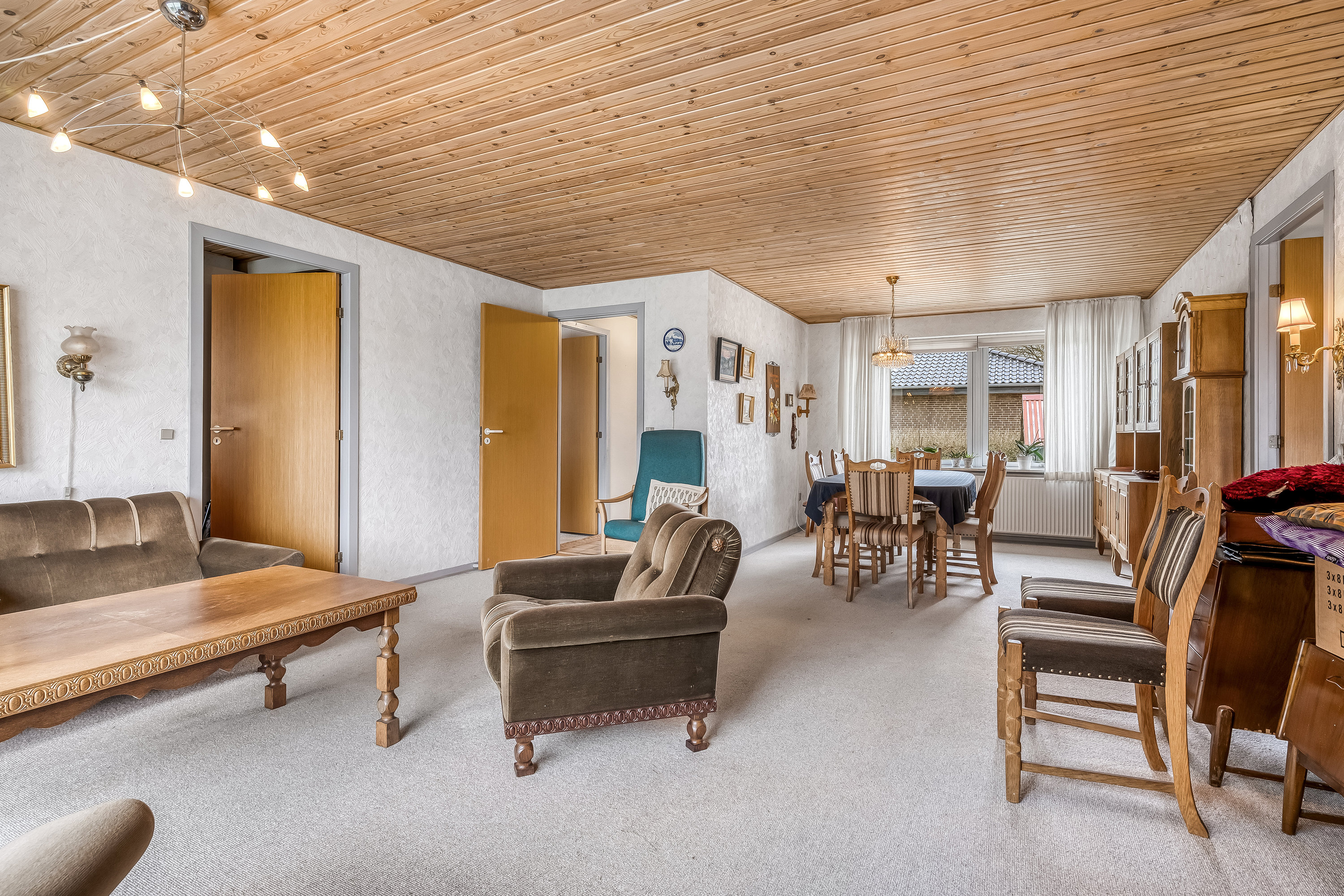 Fremhævet stue billede i fuldskærmstilstand. Billede af Fuglebakken 12, Herrup, 7830 Vinderup