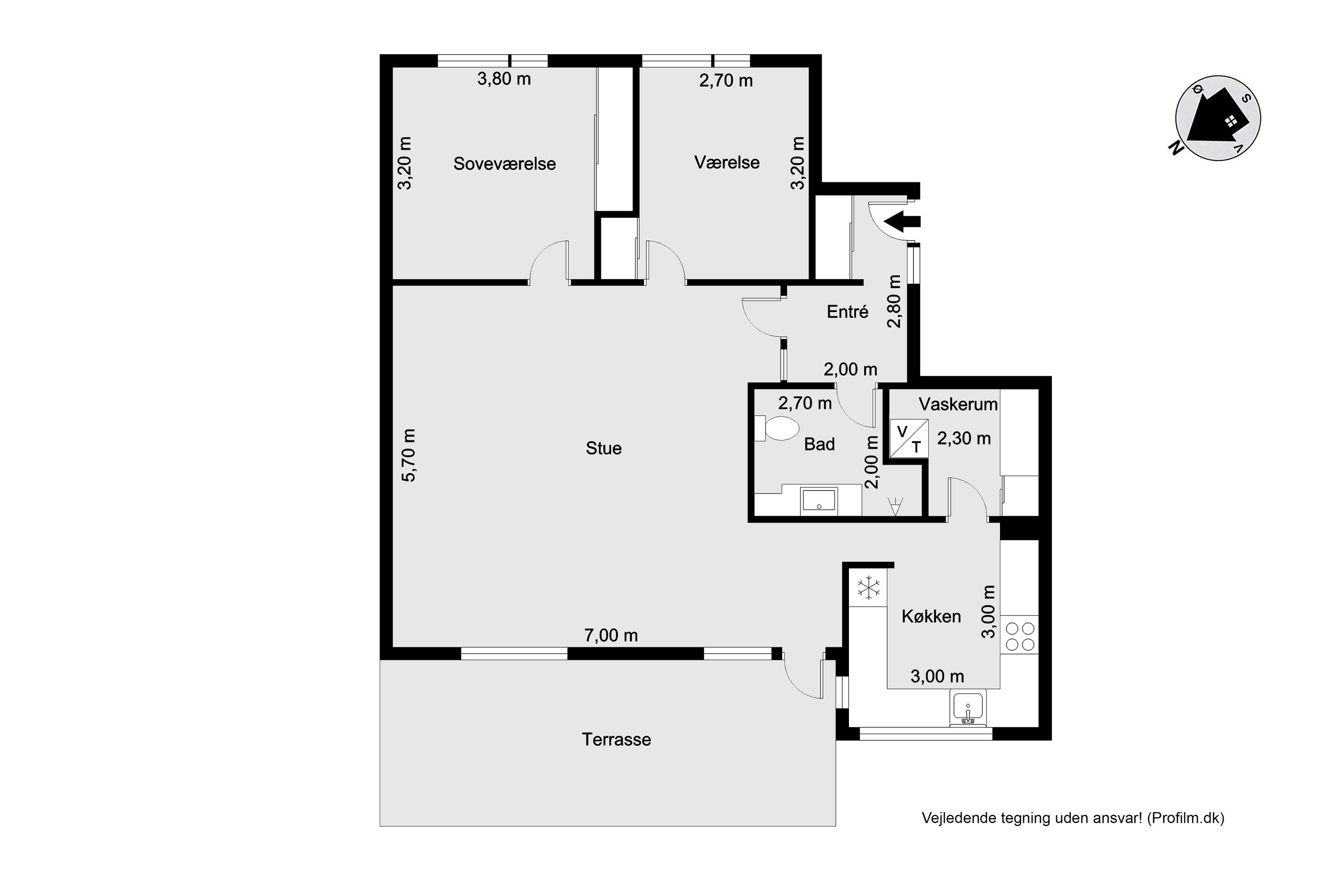 Plantegninger billede af Beddingen 1, st.. th., 6950 Ringkøbing