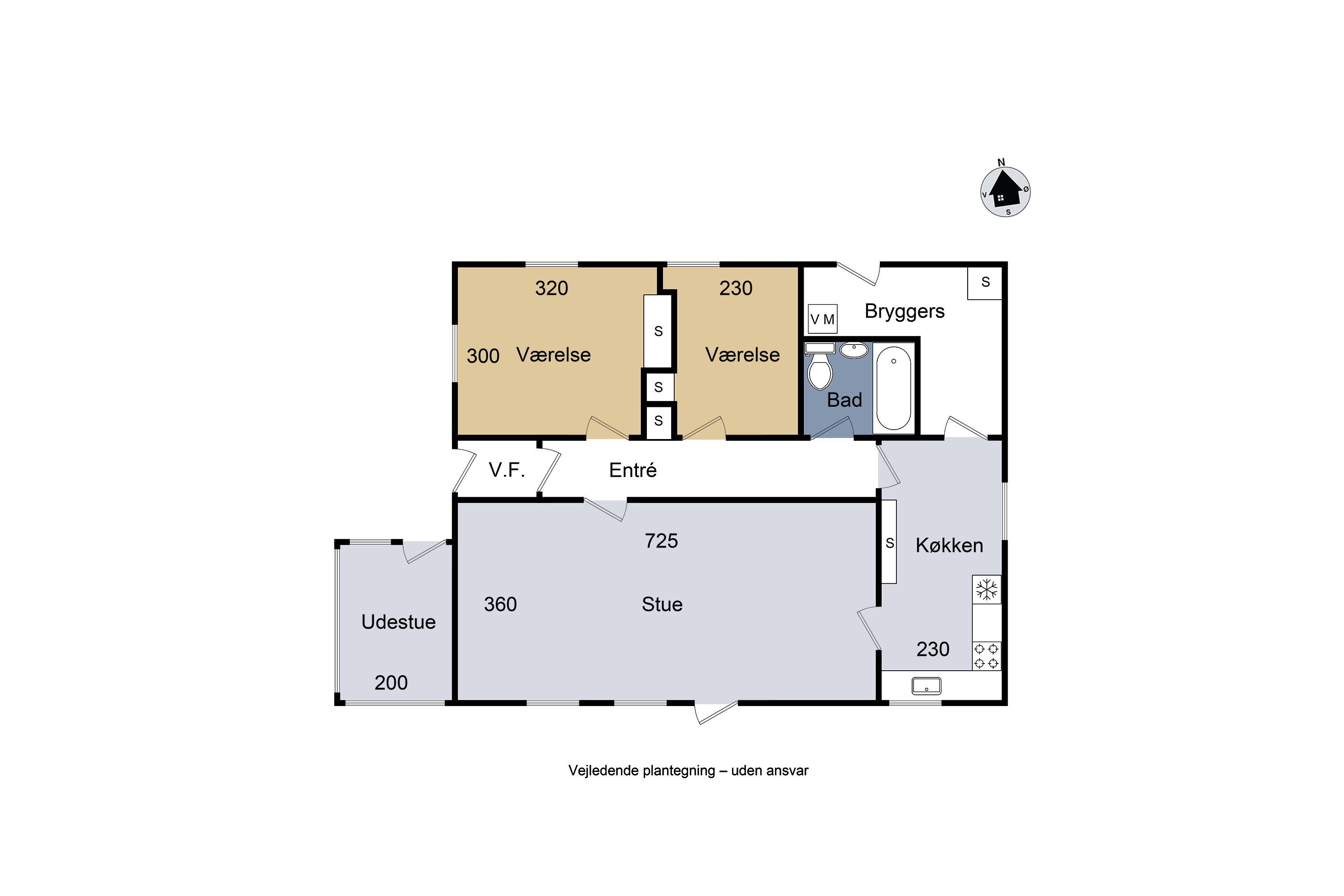 Plantegninger billede af Tranevej 2, Gershøj, 4070 Kirke Hyllinge