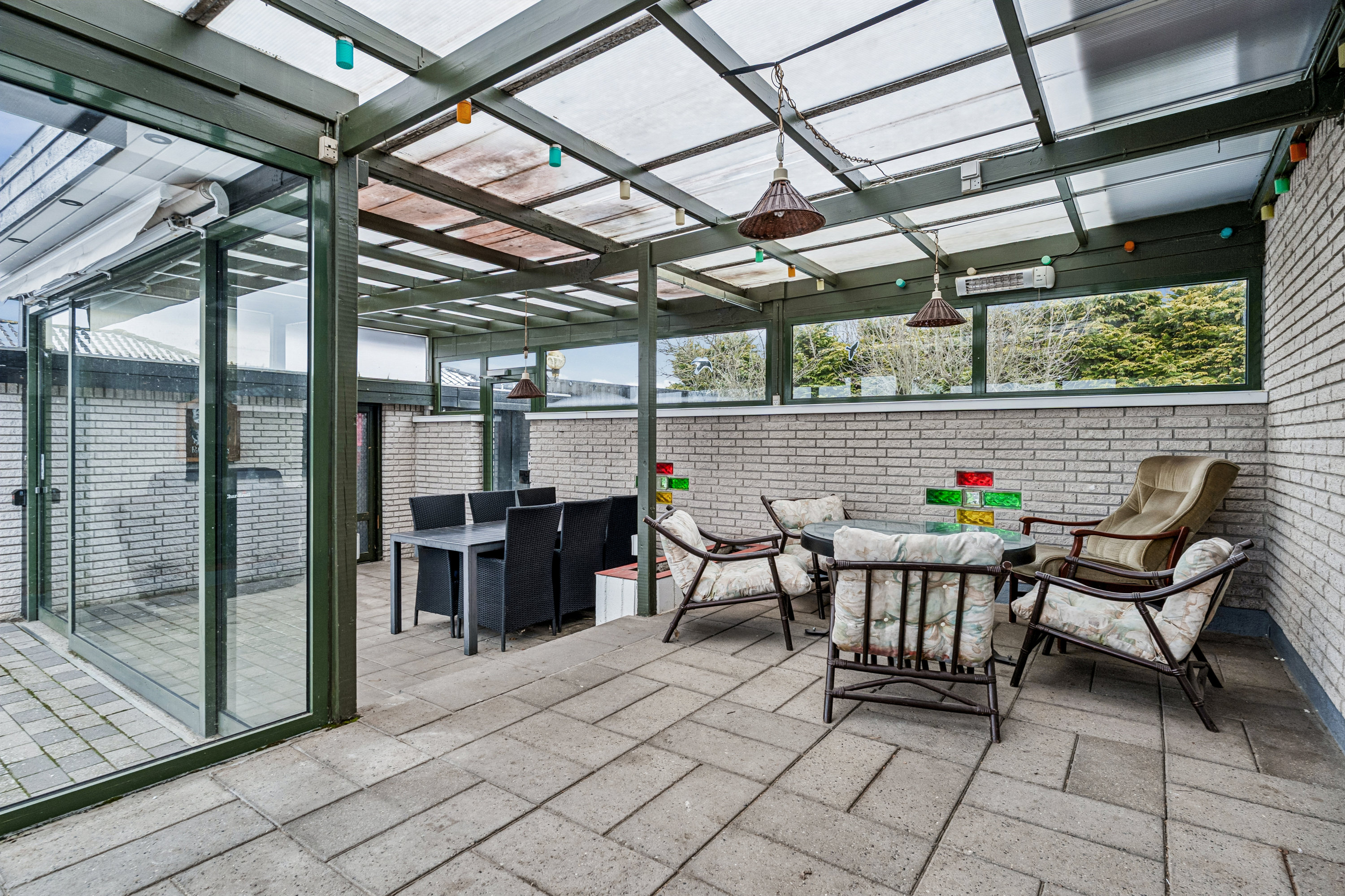 Fremhævet udestue billede i fuldskærmstilstand. Billede af Kløvervej 5, 8722 Hedensted